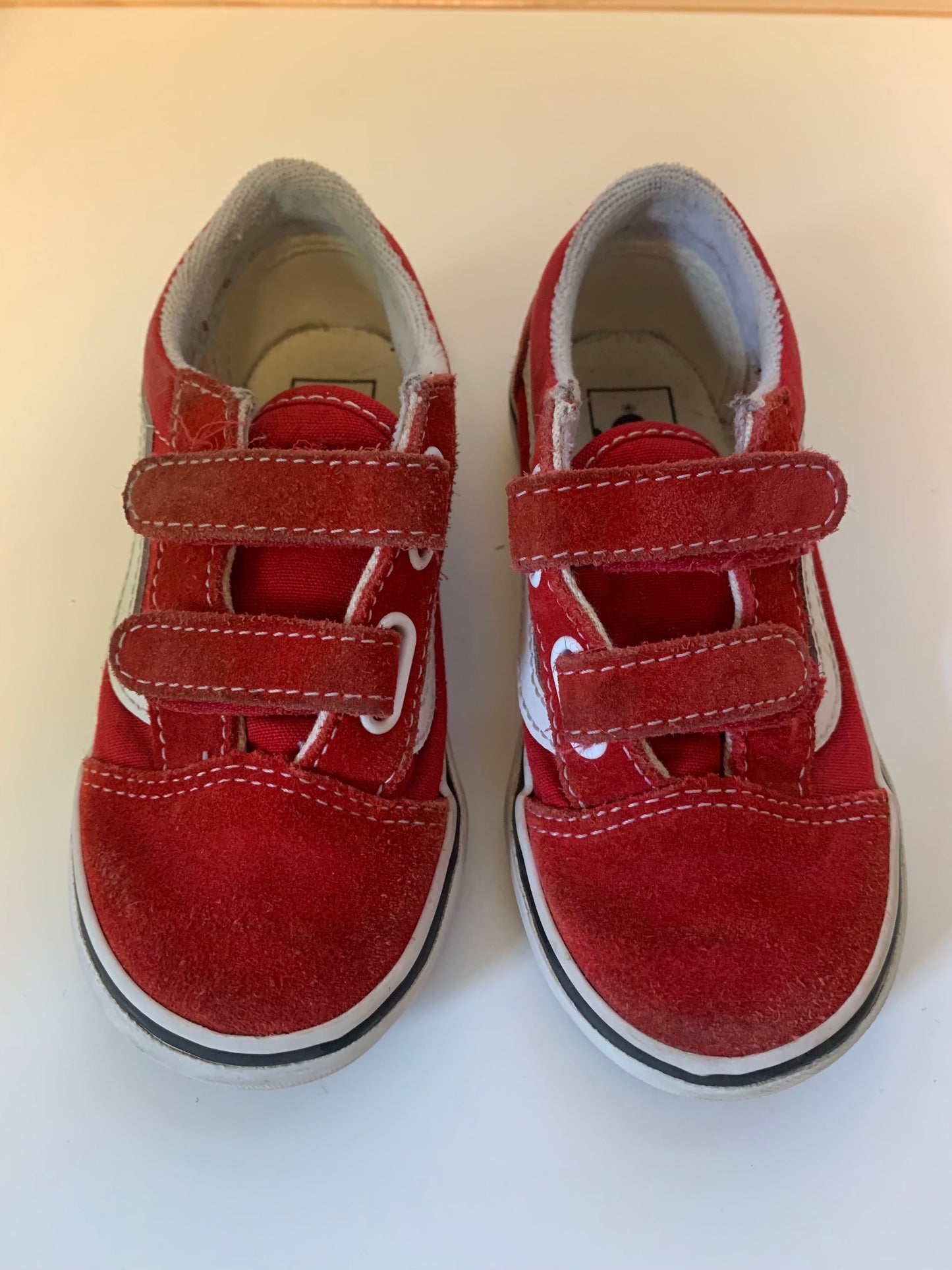 Seller #204 Unisex Kid’s Shoes 9.5 Vans Red Velcro Sneakers