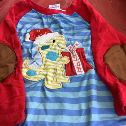 Seller #223 - 12 months Christmas Dinosaur Shirt