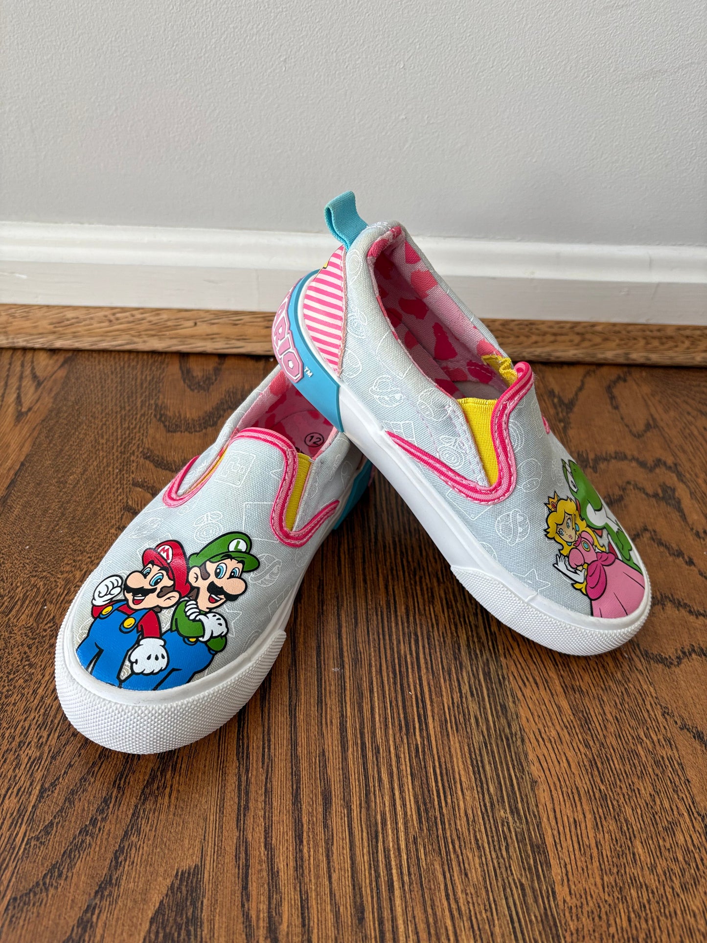 #103 • Girls • 12 • Super Mario Slip On Shoes