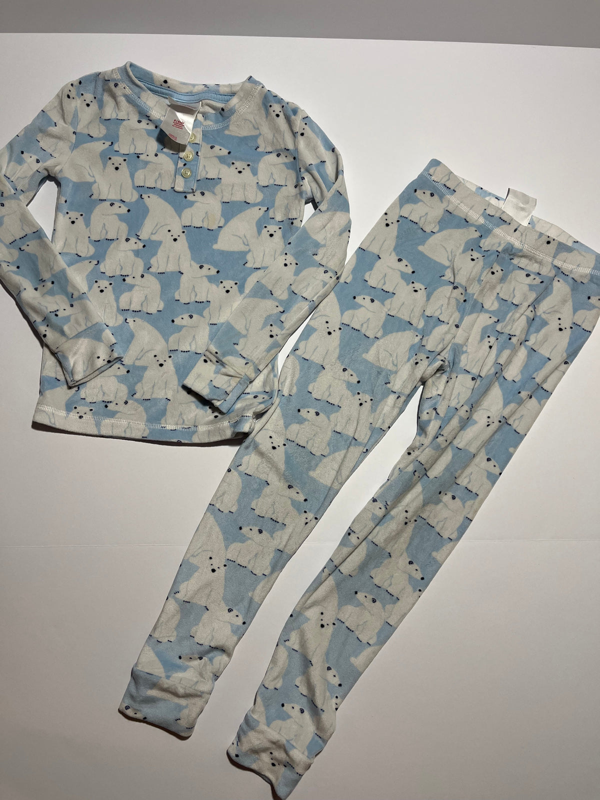 #150 kids 10 wondershop polar bear super soft velour pajamas