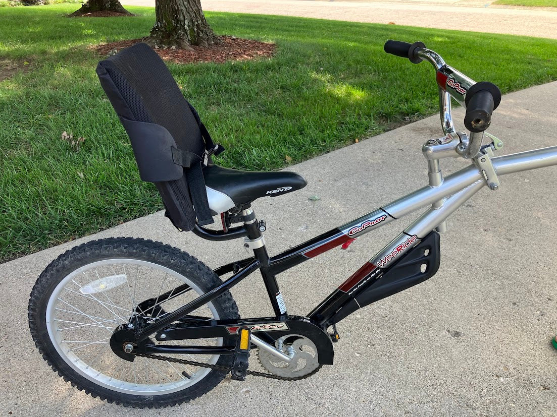 #119-WeeRide Tag Along Copilot Bike Trailer Seat