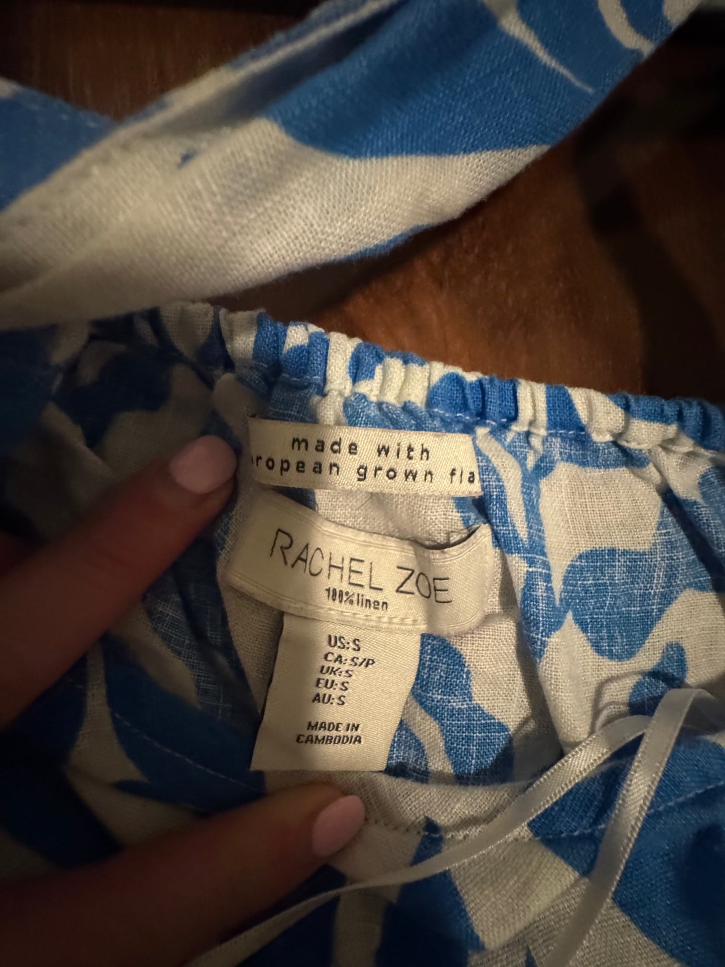 Seller #144 Rachel Zoe Linen Top - Size Small