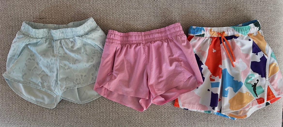 Athleta/All in Motion/DSG girls active shorts bundle, S