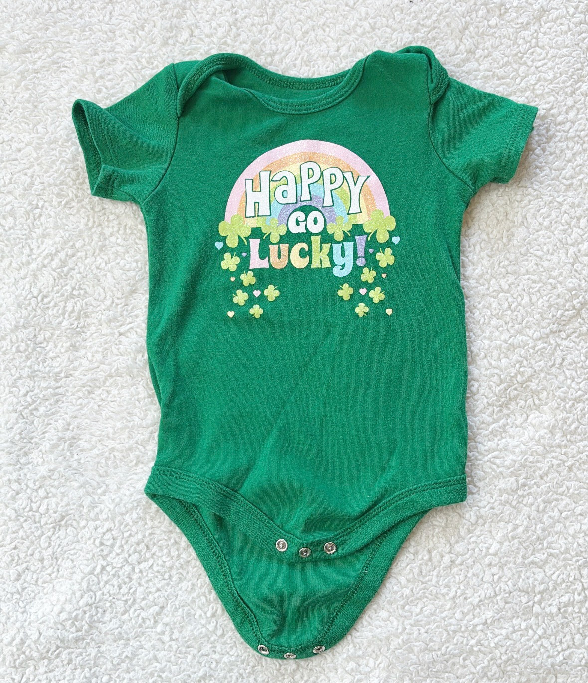 #58 Girls 18 M St Patrick’s Day Onesie