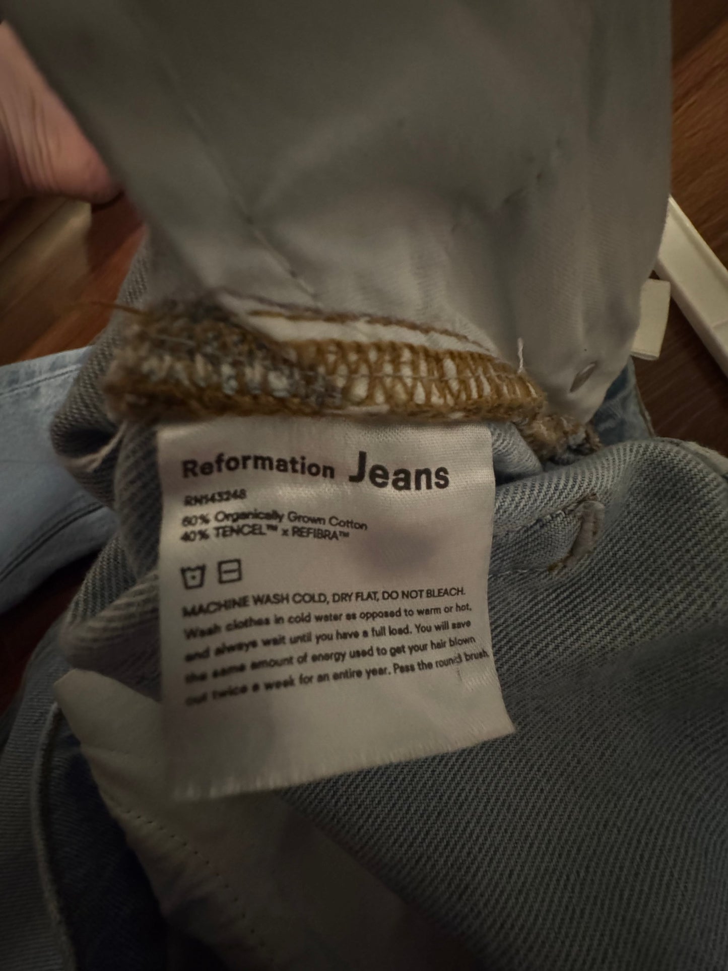 Seller #144 Reformation Jeans - Size 23 - Altered in length