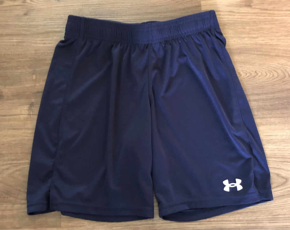 #137 Under Armour navy youth large shorts