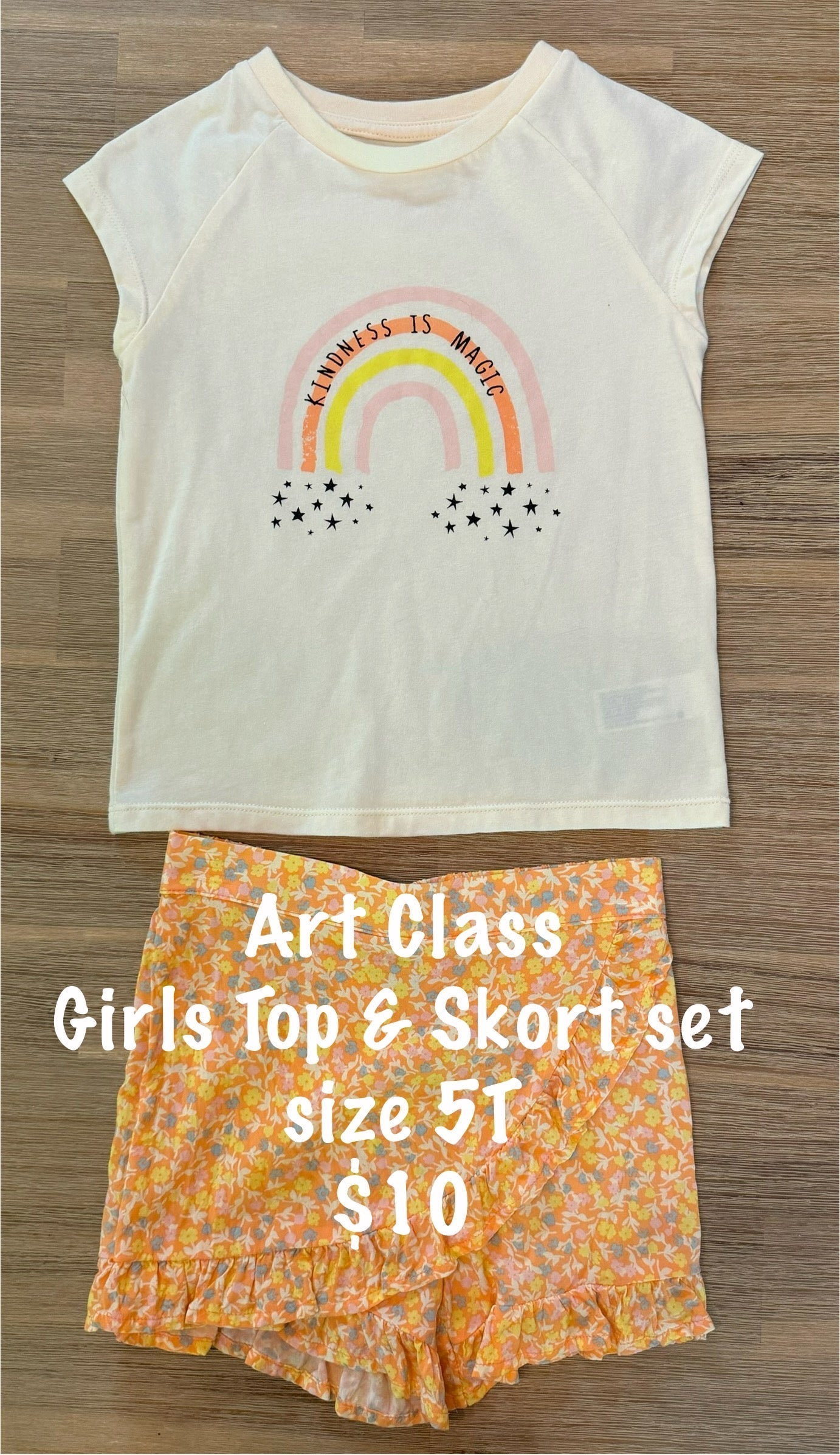 Girls Skort & Top Set 5T