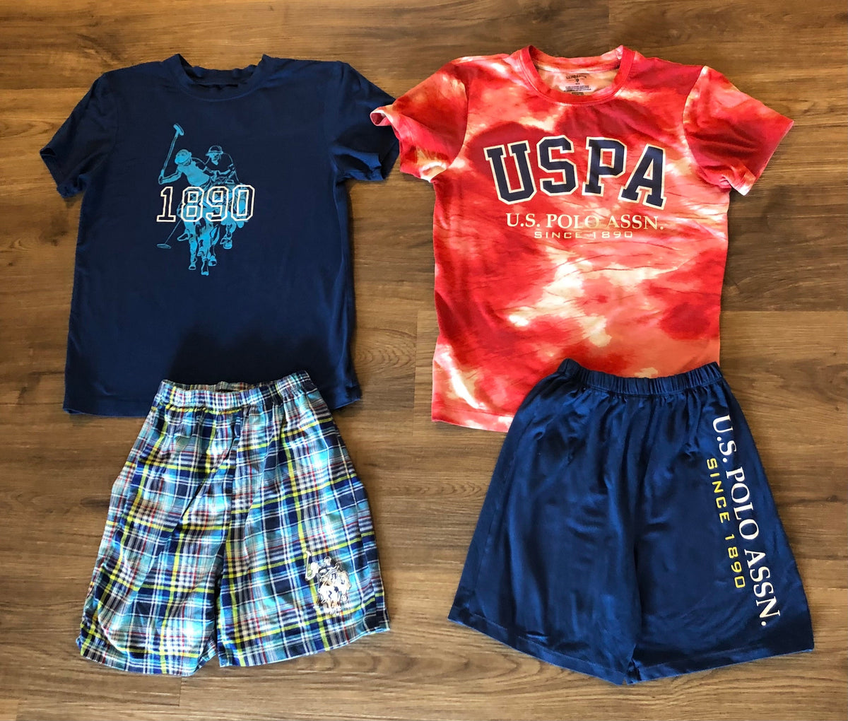 #137 US Polo Assn boys 10/12 pajamas bundle