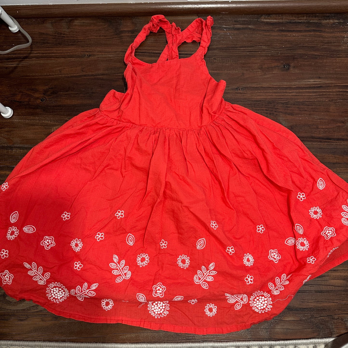 #162 Mini Boden Red Dress Size 6/7