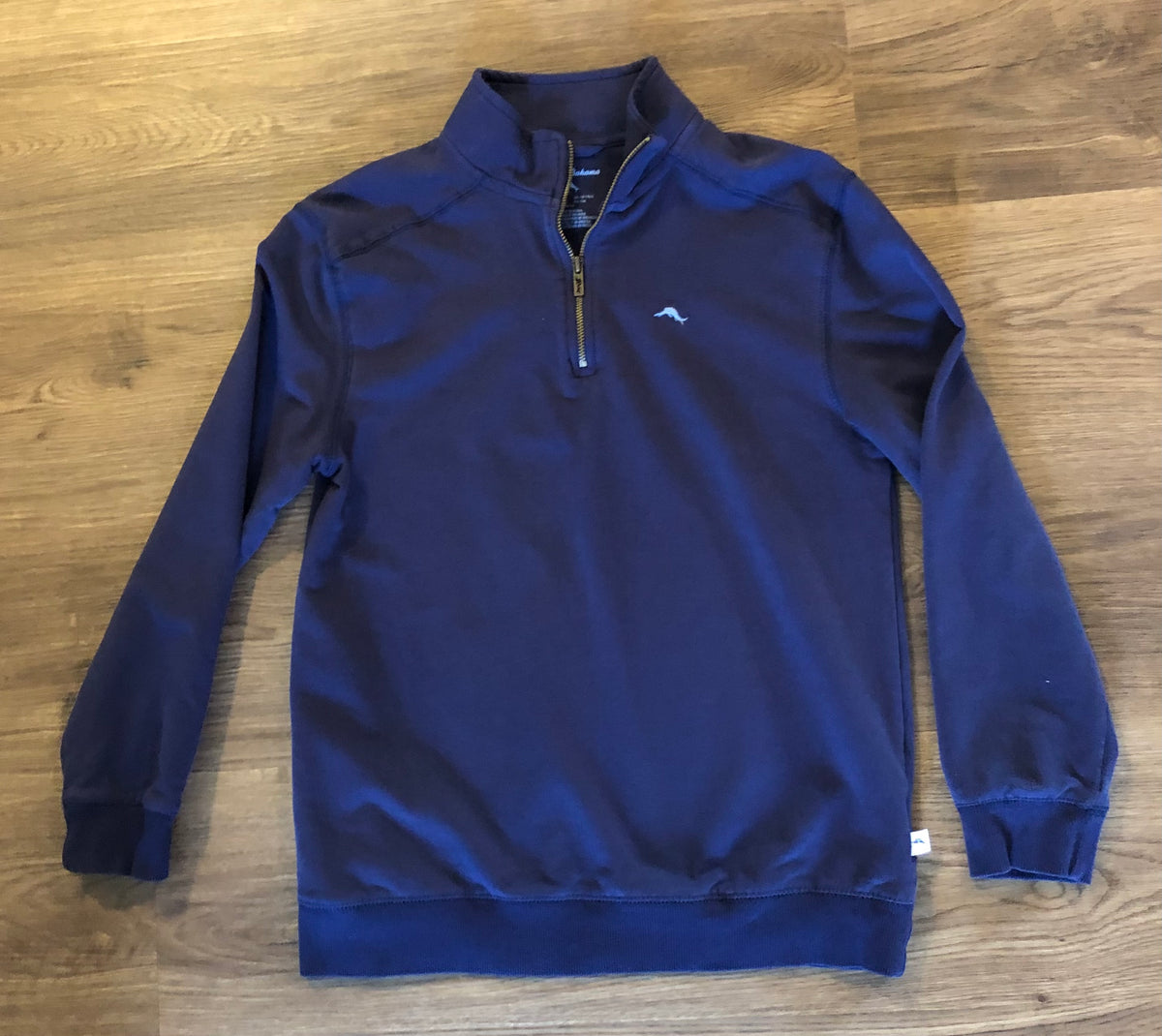 #137 Tommy Bahama 3/4 zip youth XL (says 14 but fits more like a 10-12)