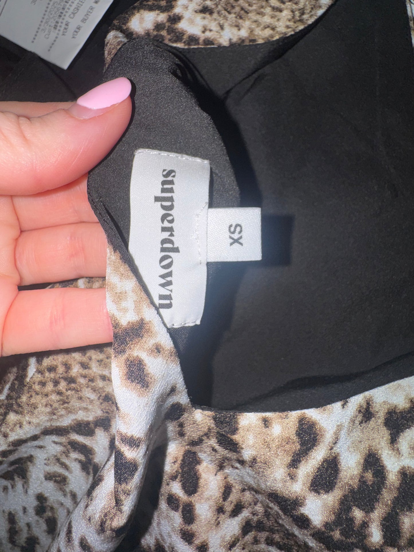 Seller #144 SUPERDOWN Snakeskin Mini Dress - Size XSMALL