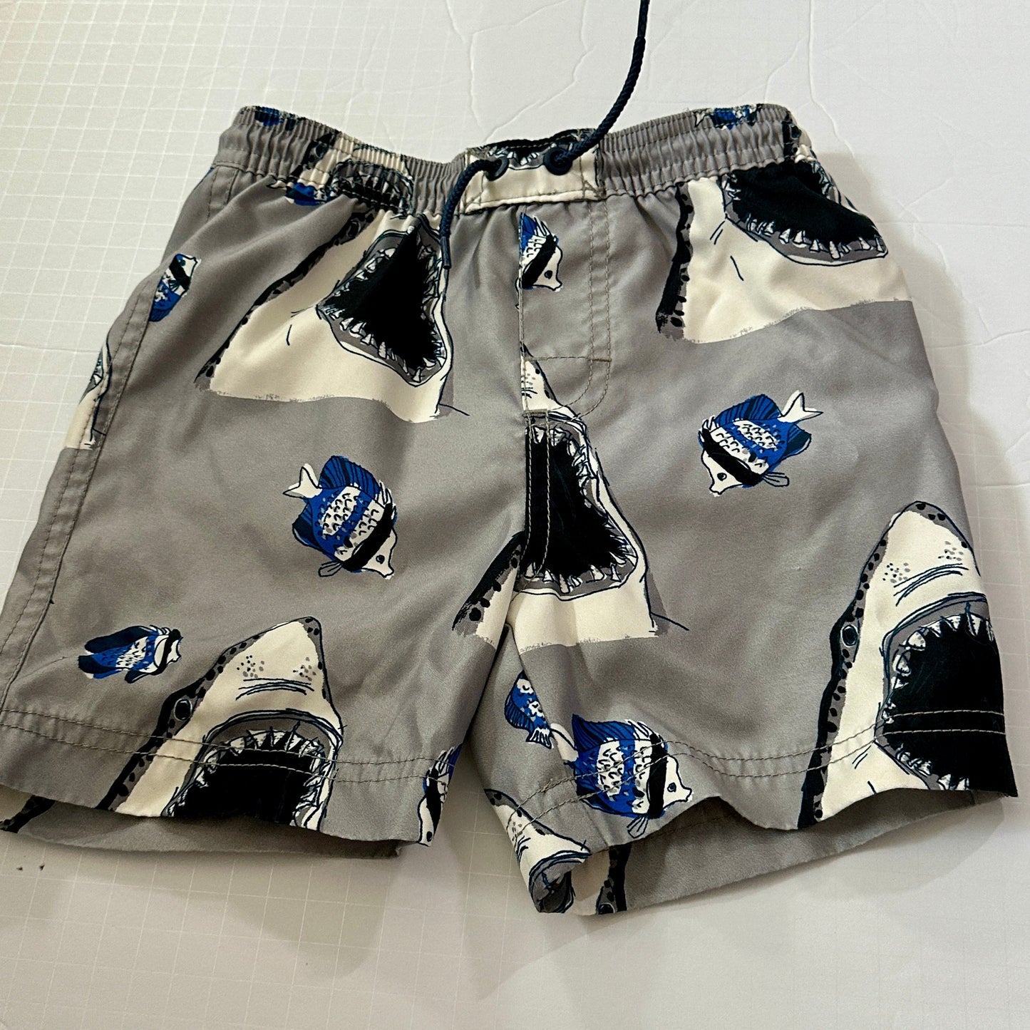 #26 Tea Shark Swim trunks 3T