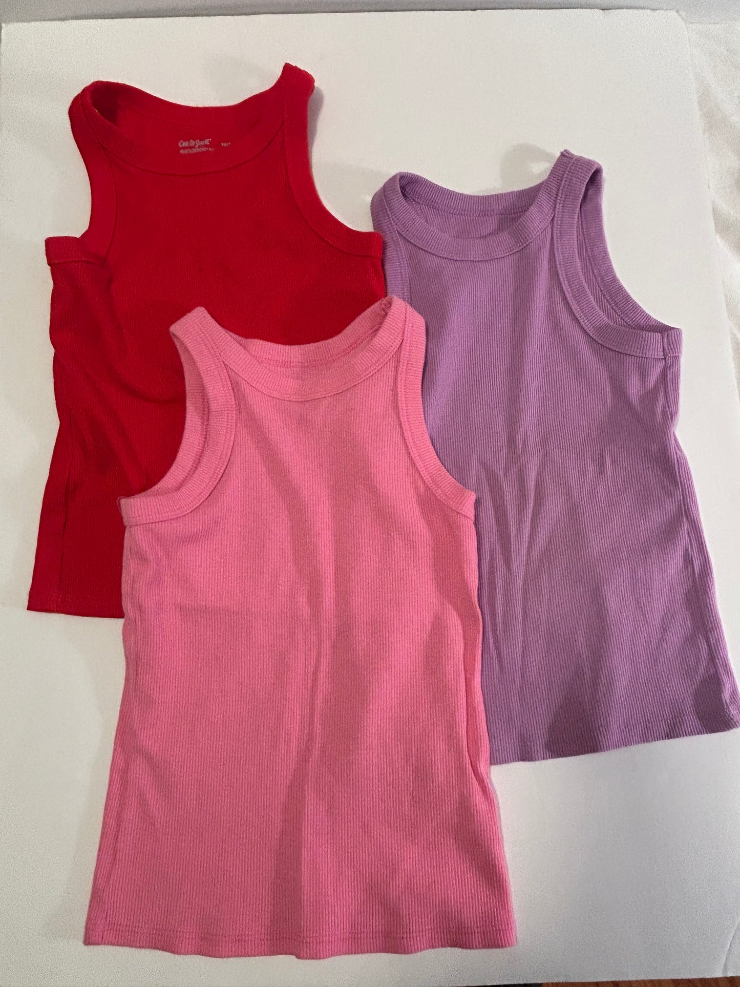 #142 girls Cat and Jack set of tanks size 6-7