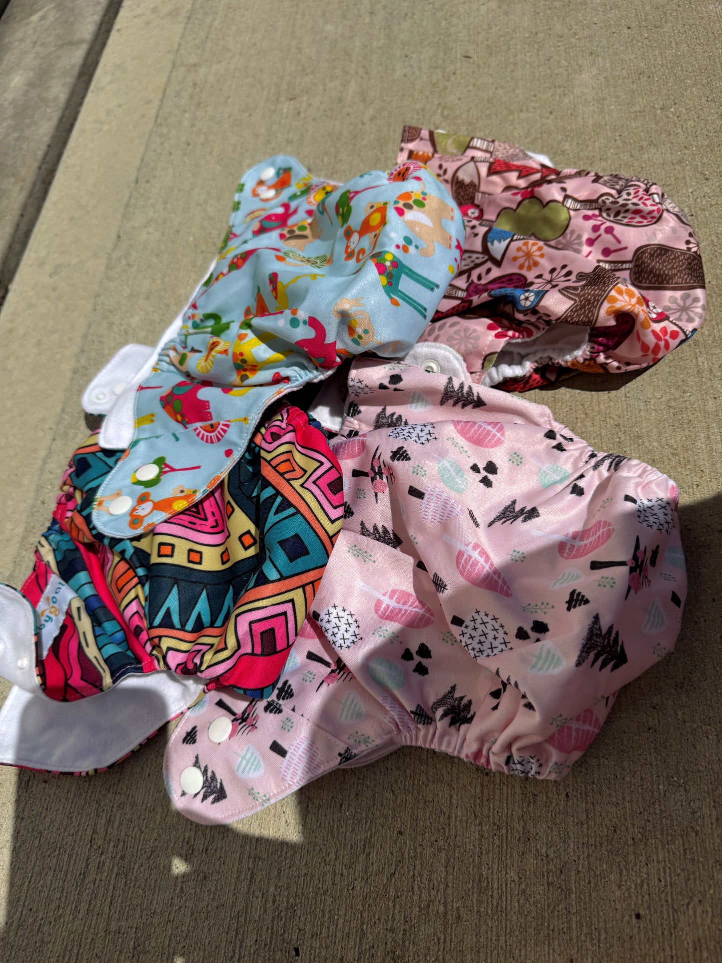 Seller #22 - 9 Cloth Pocket Diapers - GUC