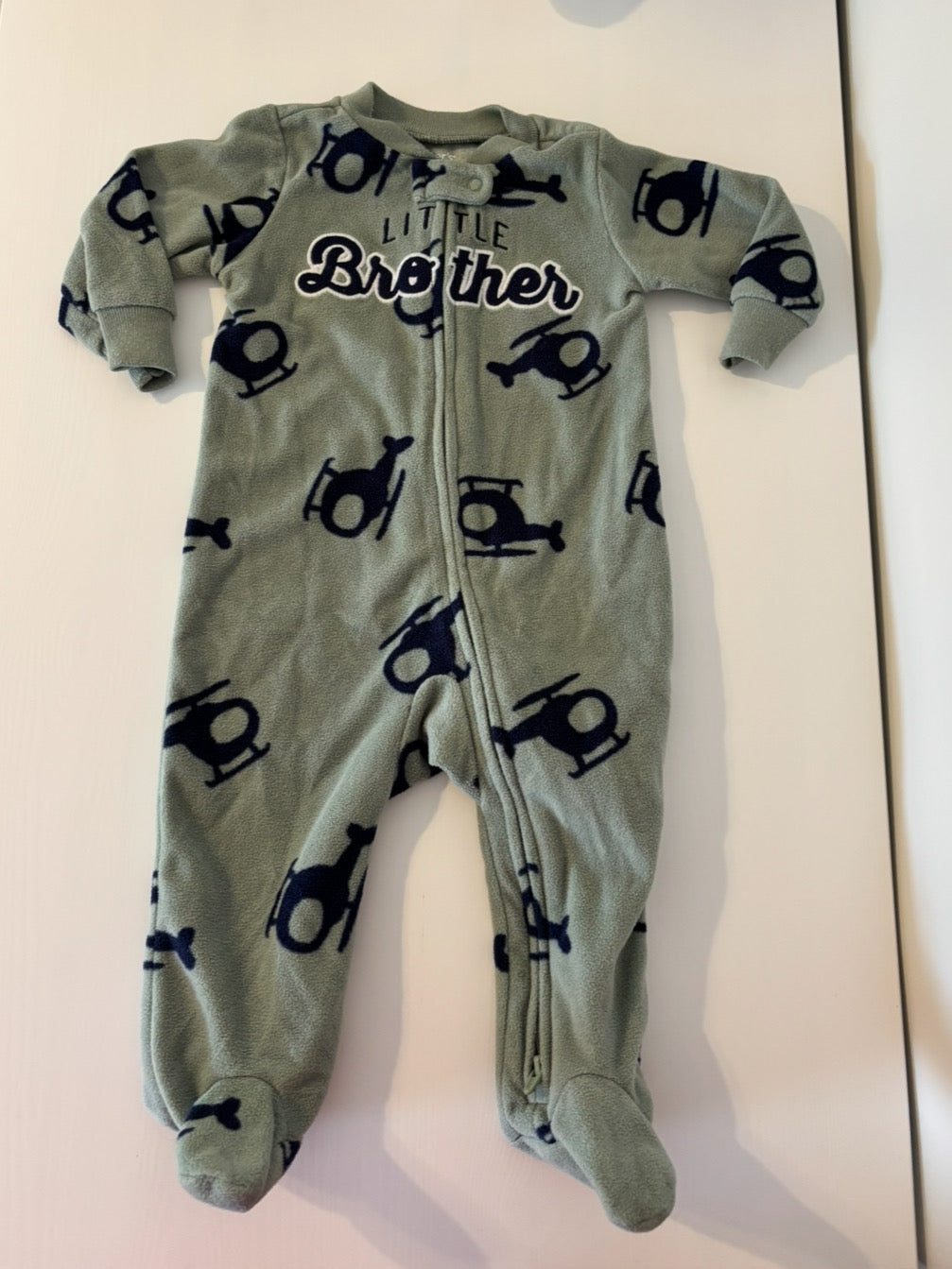 Seller #195 - Carter’s Little Bother Helicopter Pajama Sleeper - Size 6 Months