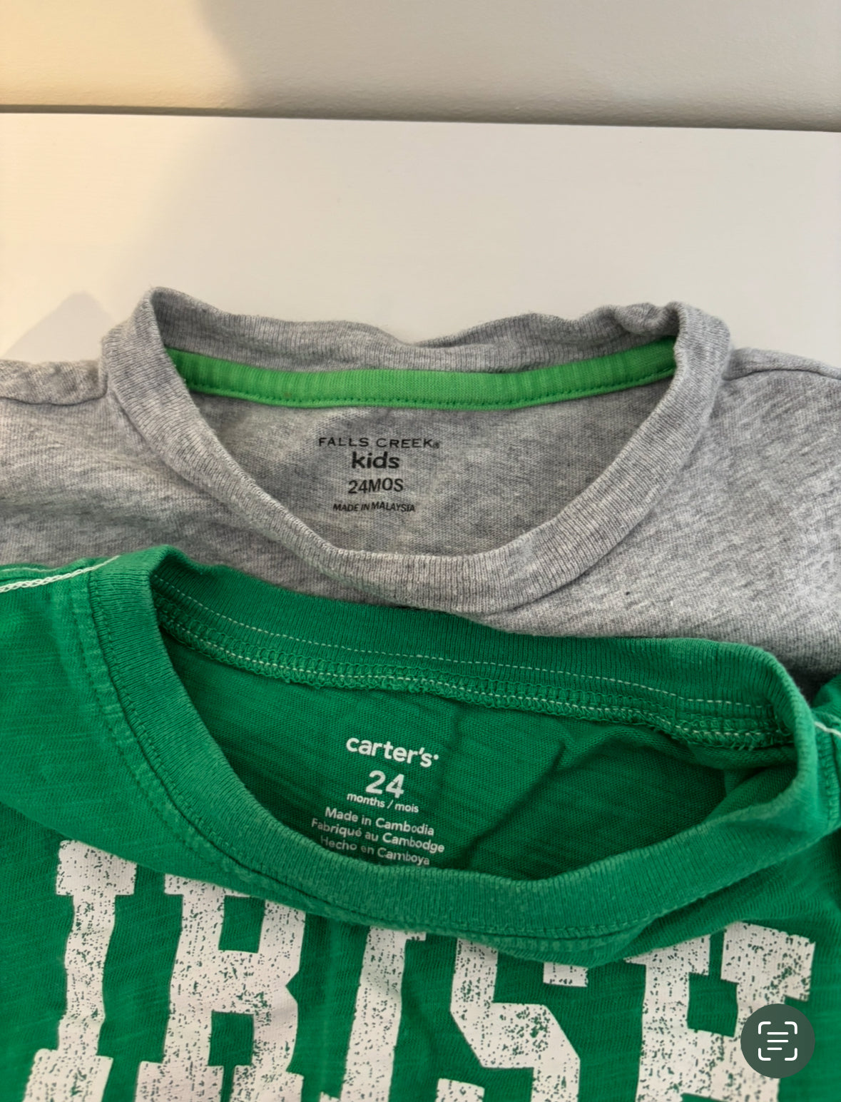 Seller #195 - Bundle of Two Boys St. Patrick’s Day T-Shirts - Size 24 Months