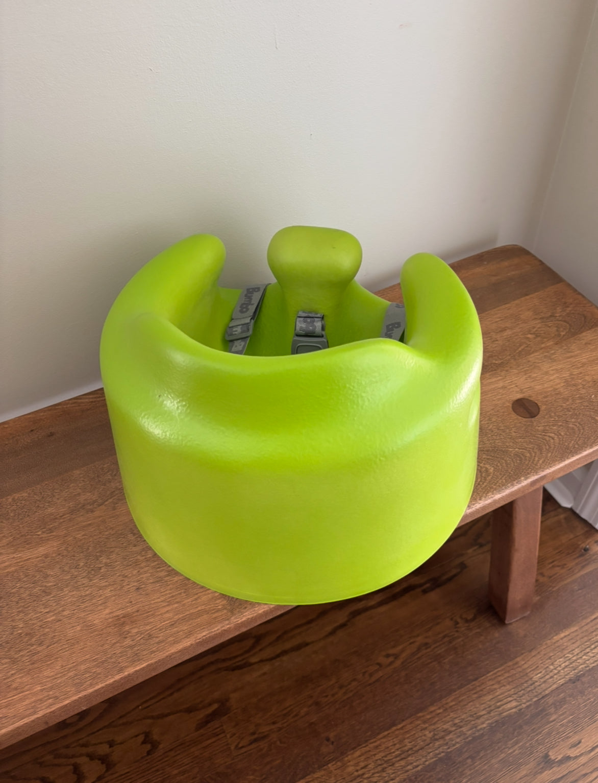 Seller #195 - *REDUCED* Bumbo Baby Infant Soft Foam Floor Booster Seat Supportive Chair with 3 Point Adjustable Safety Buckle Strap - Green