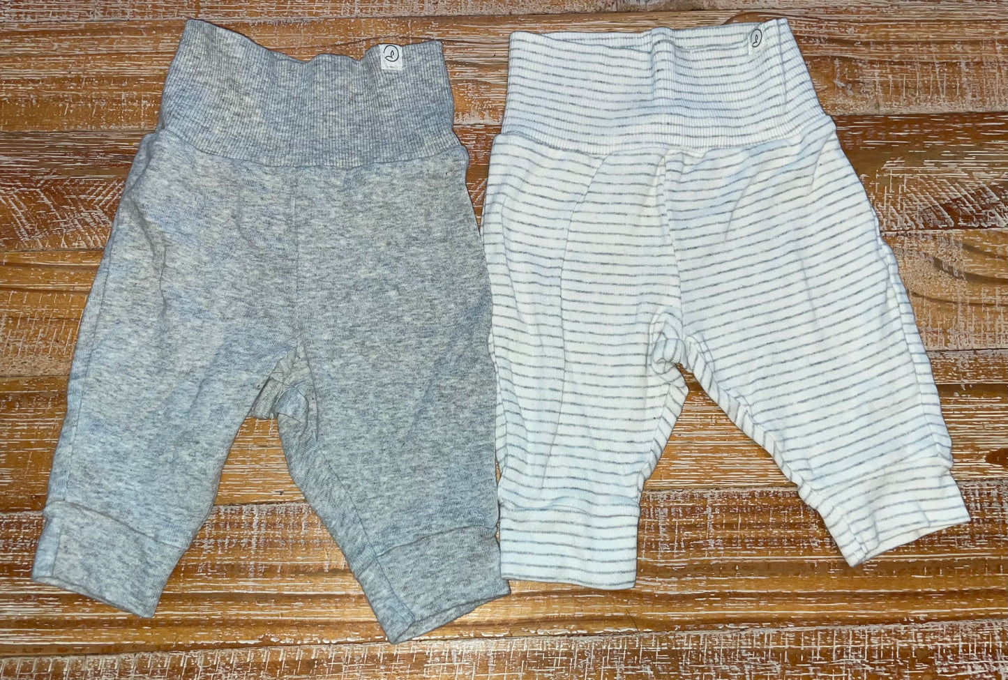 Seller #3 Little Planet Grey and White Pants 3 mos (set of 2)