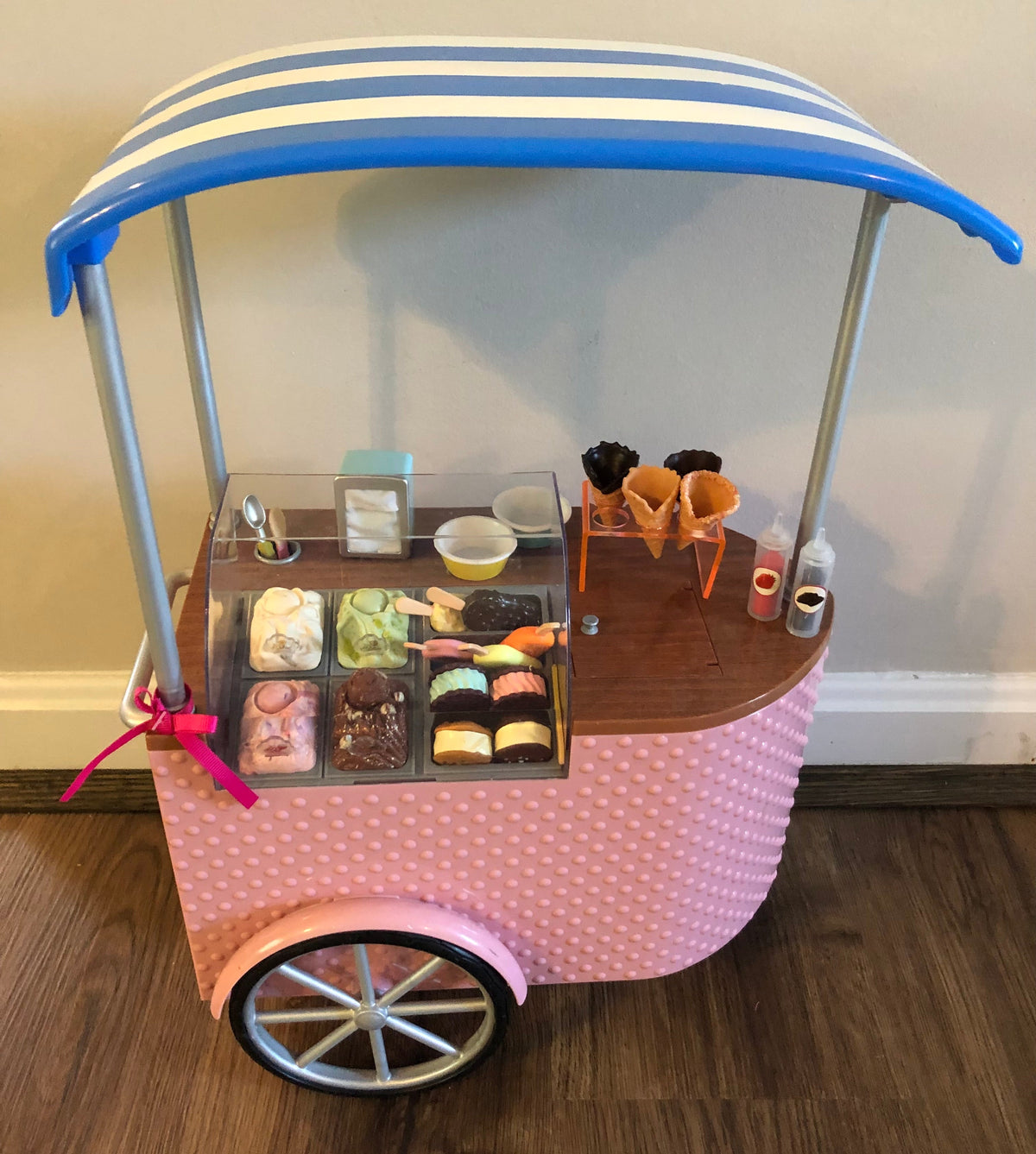 #137 Our generation Ice Cream Cart for 18" dolls