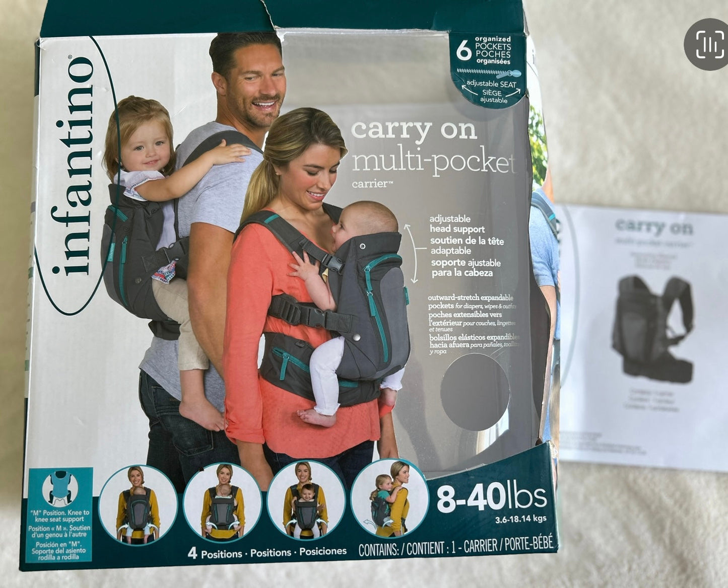 Seller #7 Infantino baby carrier in excellent condition