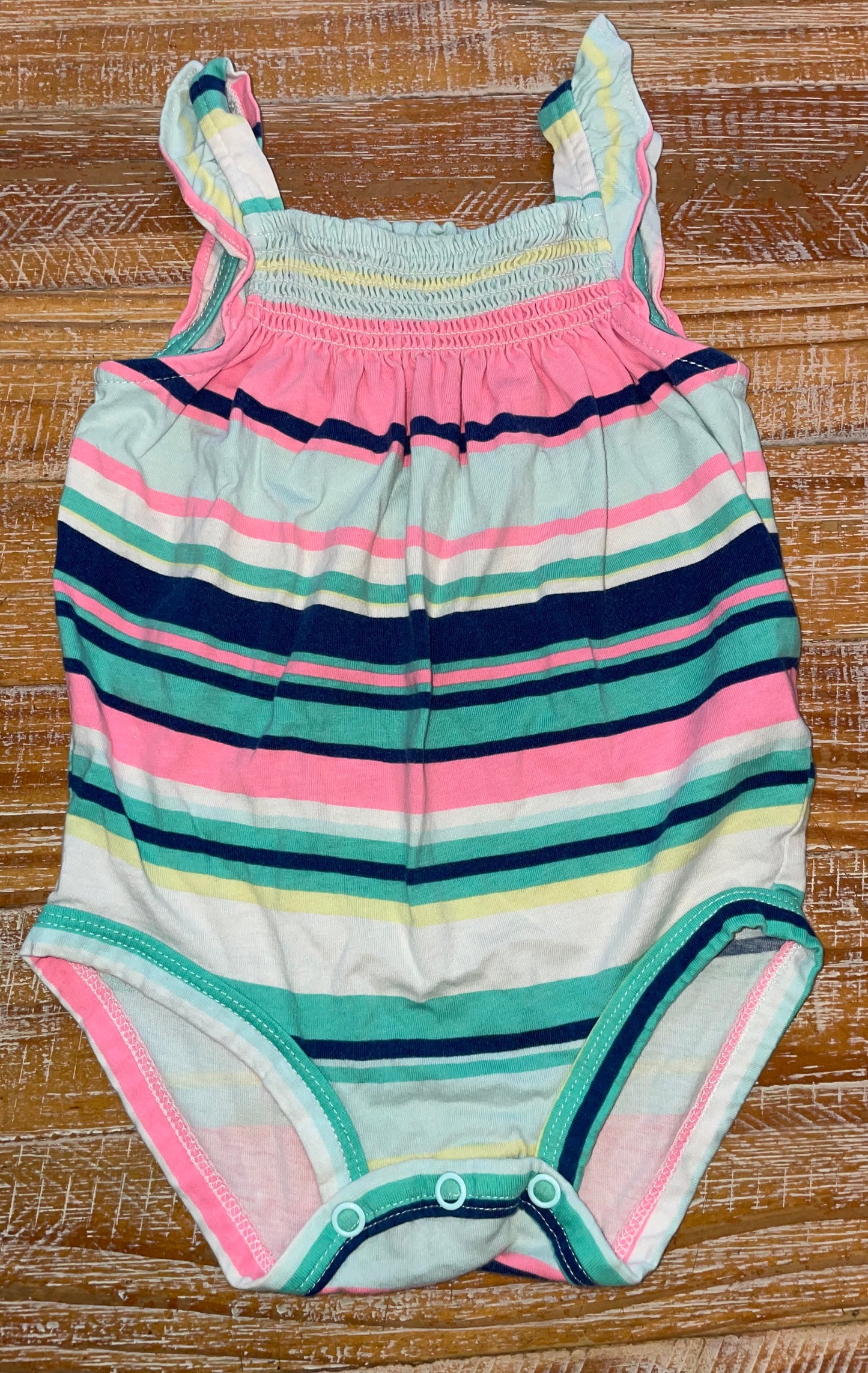 Seller #3 Carter's Multicolored Striped Sleeveless Onesie 12 mos