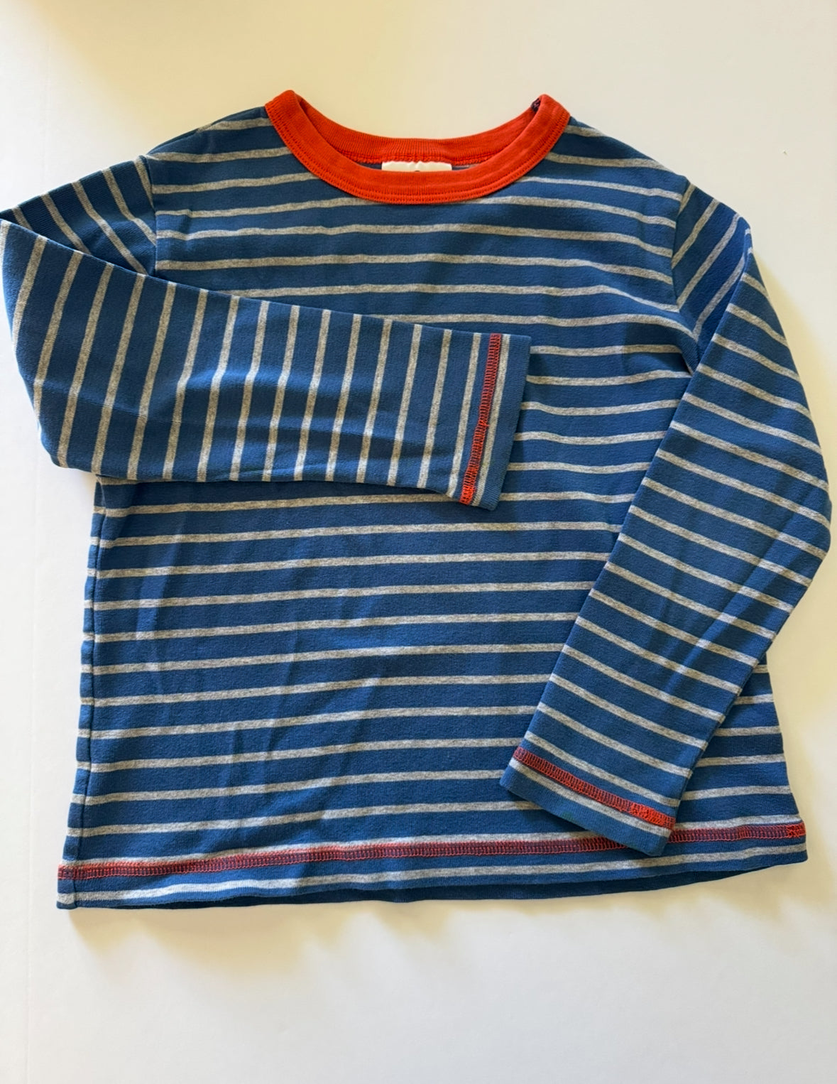 REDUCED # 92 Hanna andersson boys 6/7 blue stripe long sleeve top