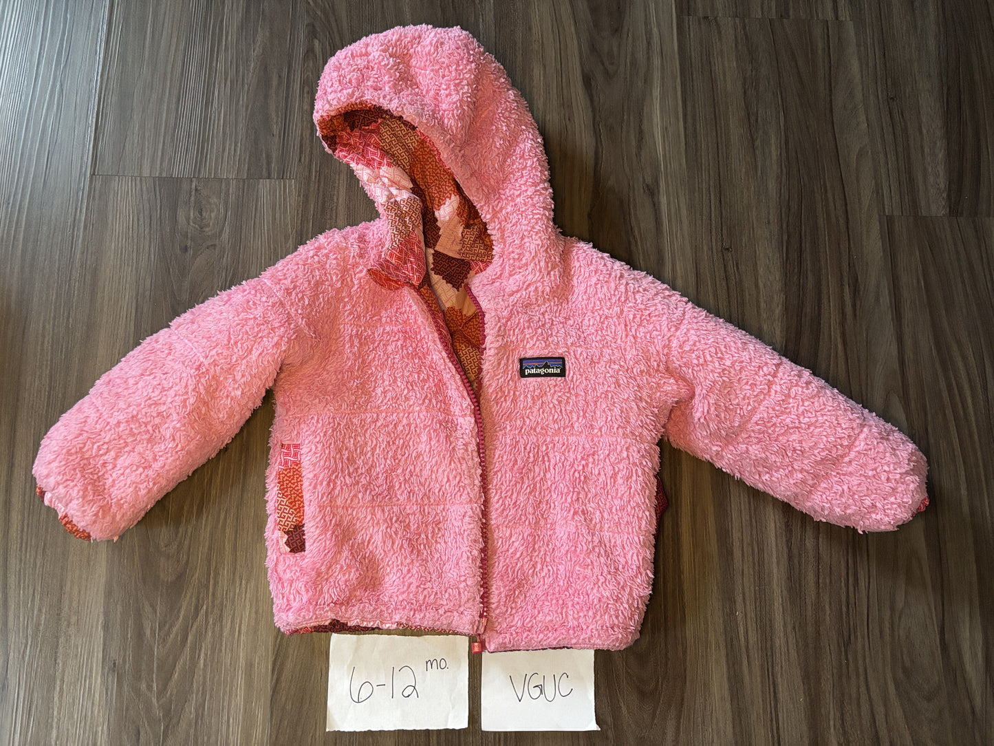 #138 - 6-12 Mo - VGUC Patagonia - Pink Jacket - PU 45236