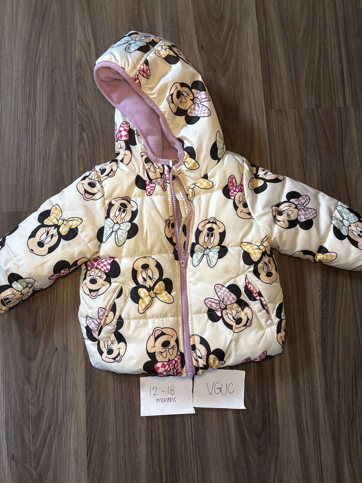 #138 - 12-18 Mo - VGUC Winter Minnie Jacket - PU 45236