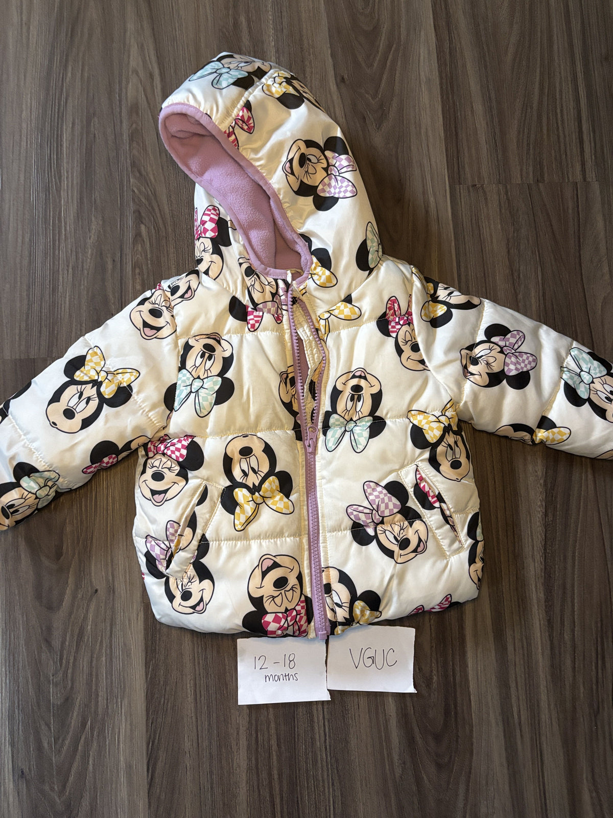 #138 - 12-18 Mo VGUC Minnie Puffer Jacket