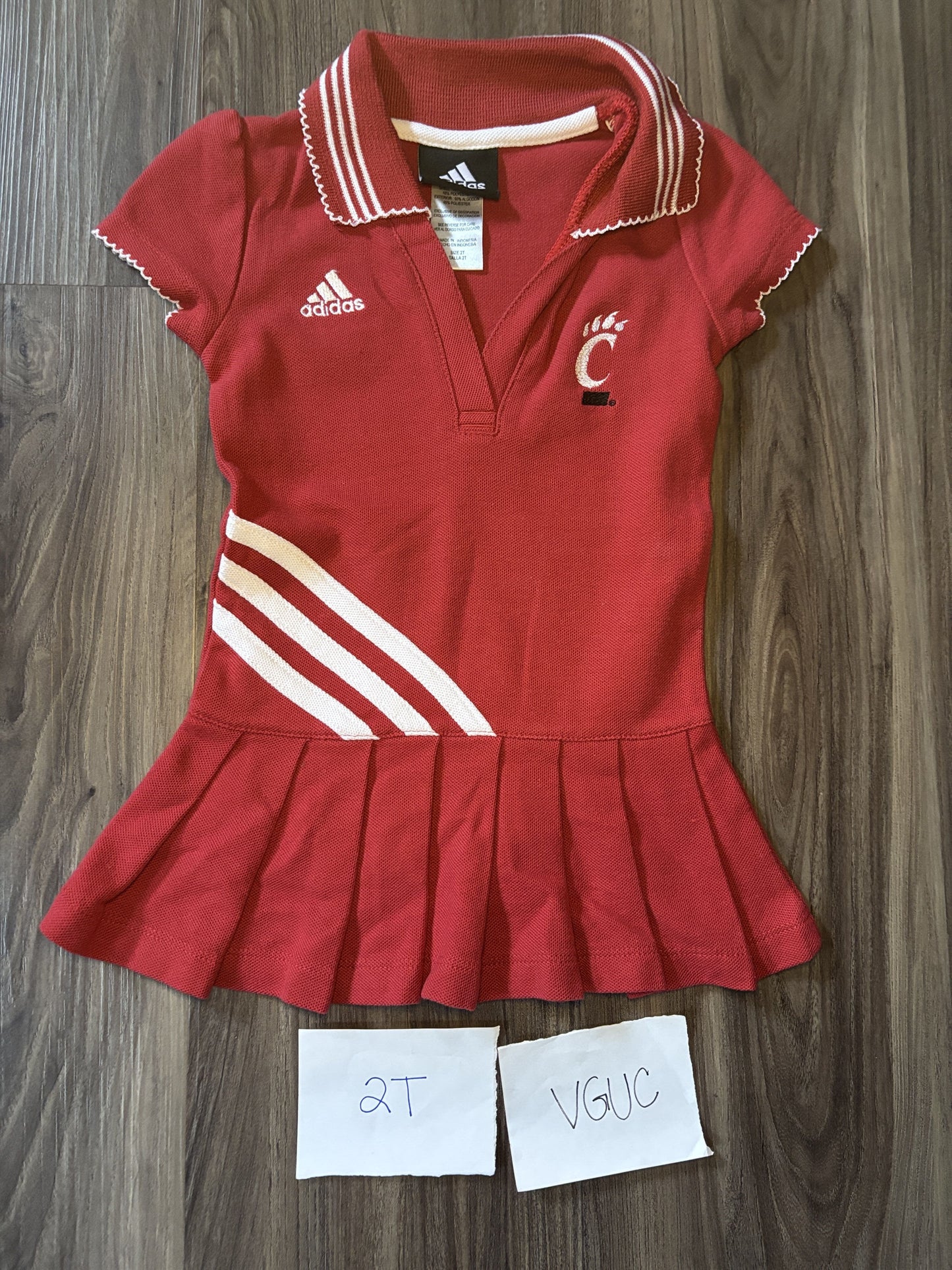 #138 - 2T VGUC Adidas UC Bearcats Dress