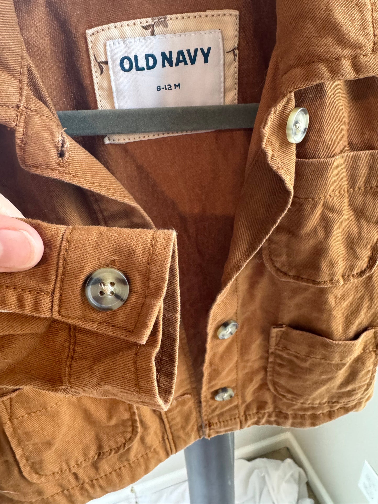 #113 Old Navy gender neutral 6-12 month jacket *reduced*