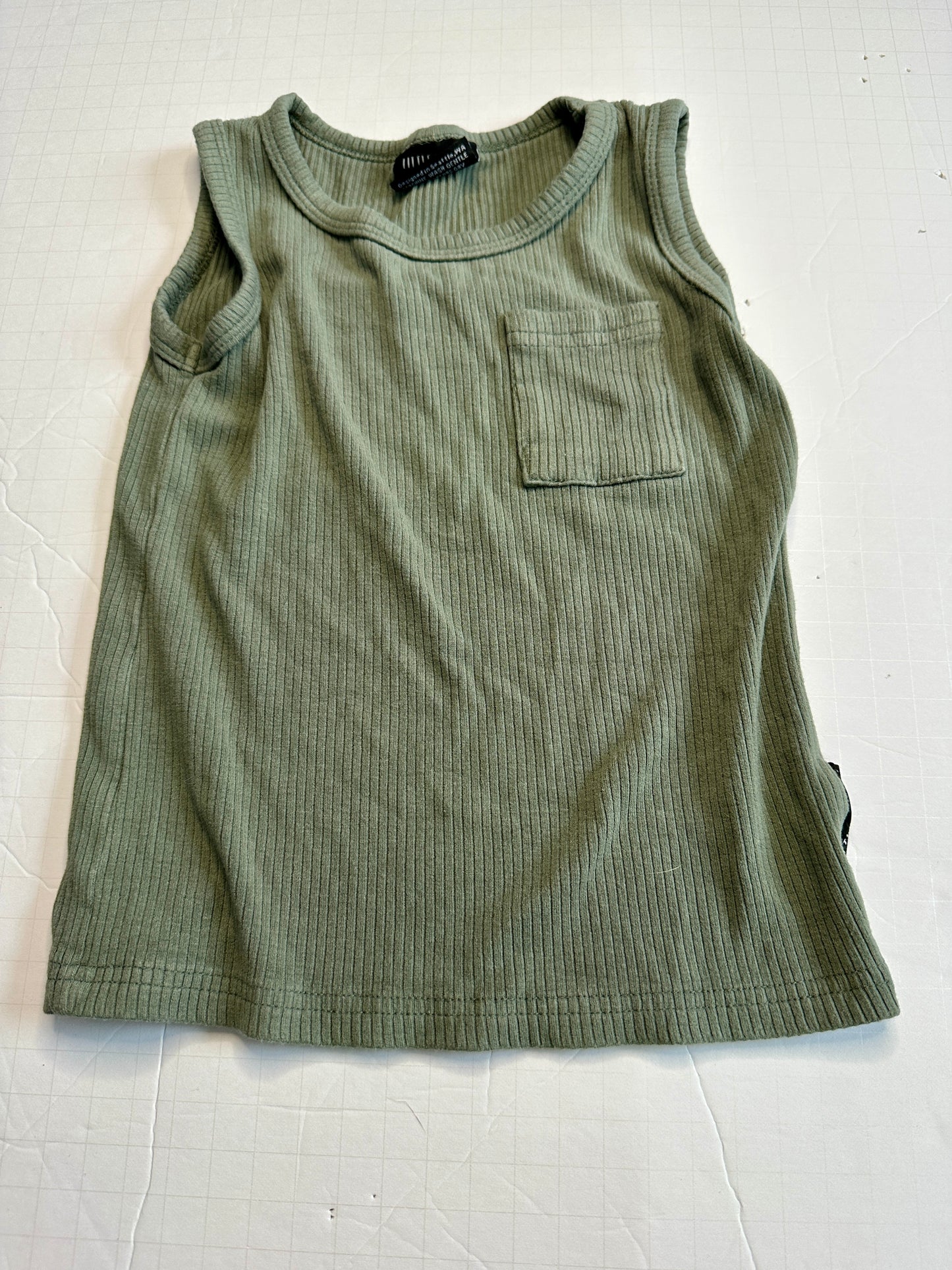 #26 Little Bipsy Green Tank 18-24M