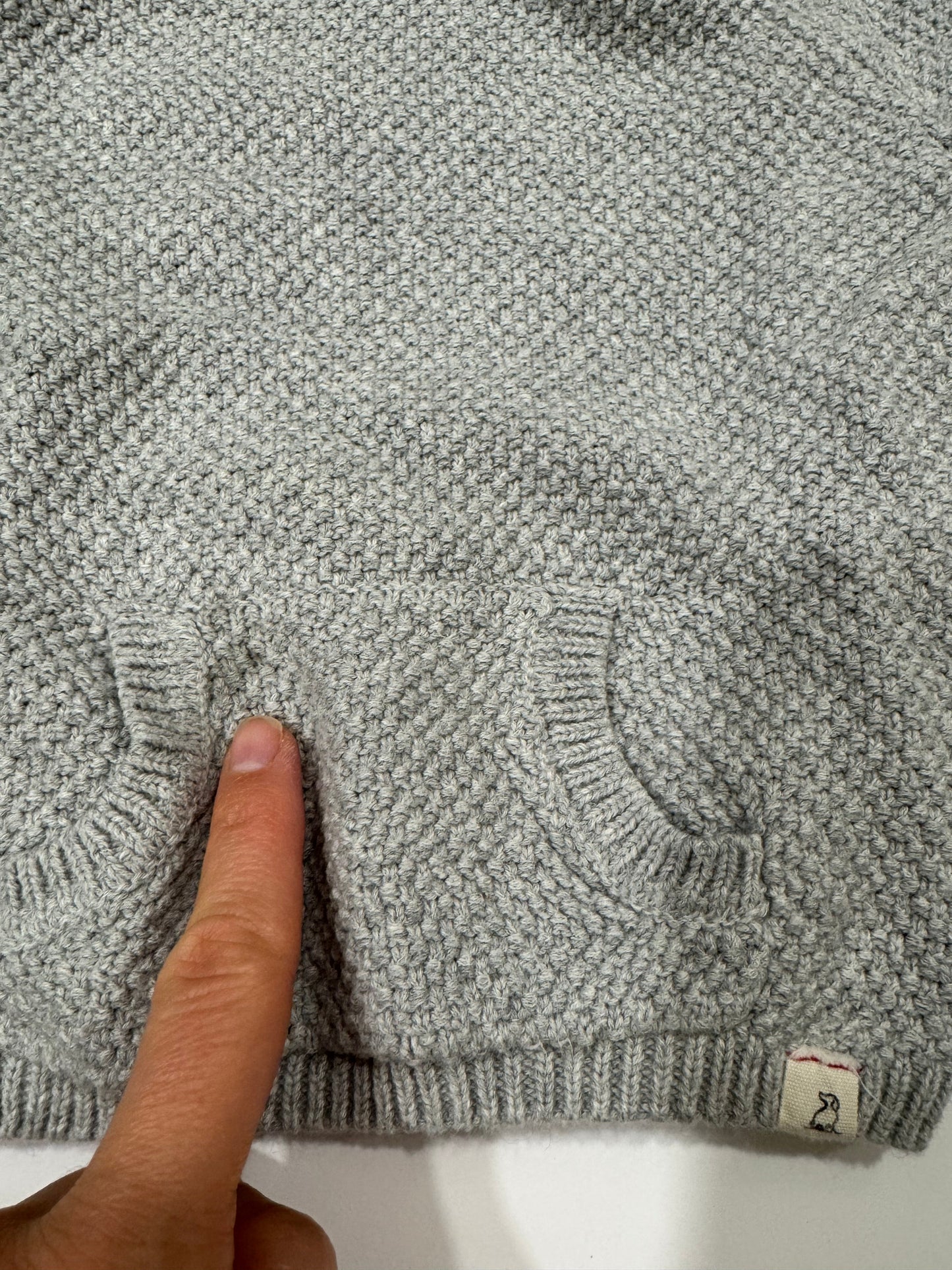 #38 Me & Henry 6-12 Months Boys Gray Sweater