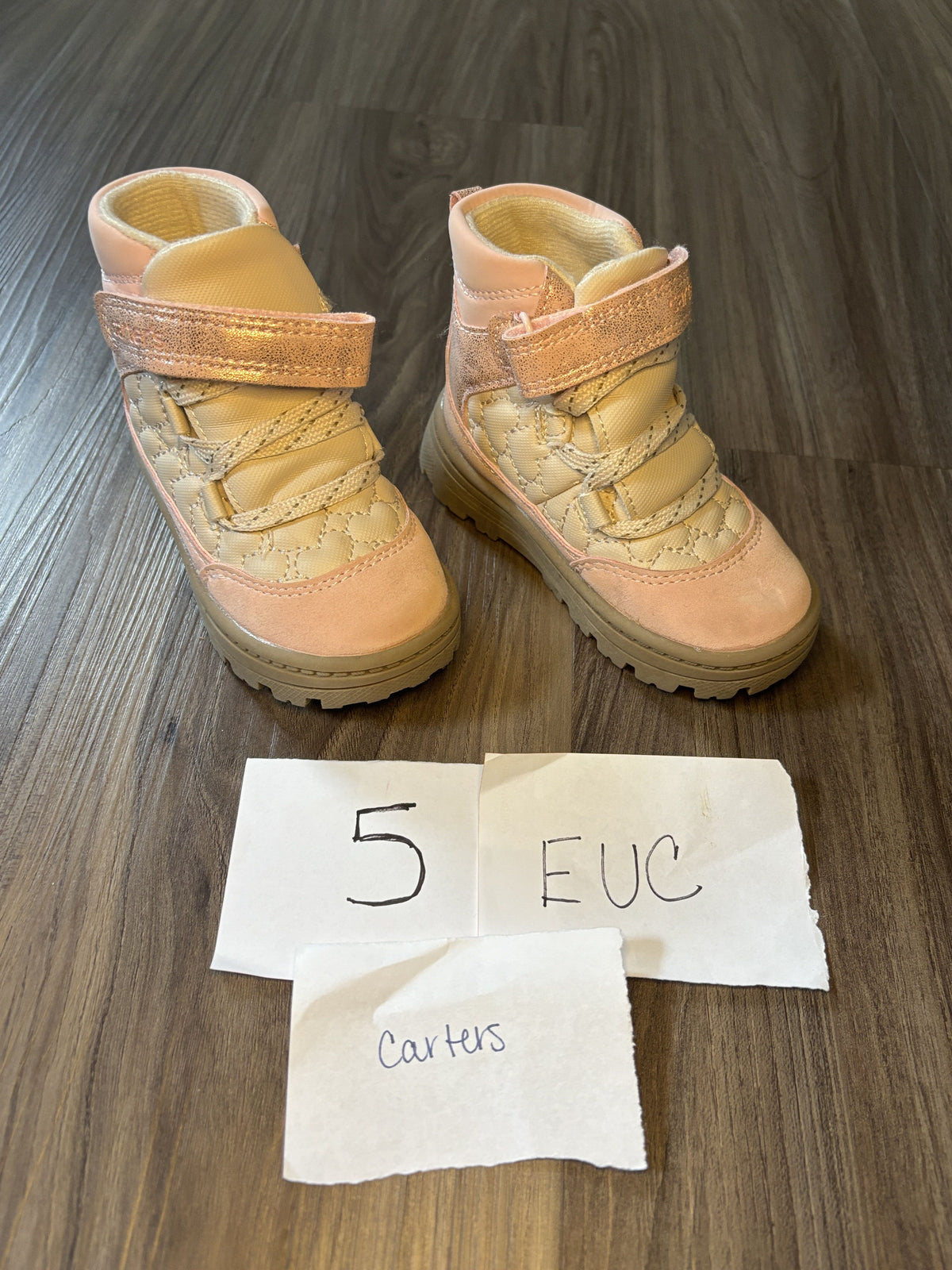 #138 - 5T Shoe EUC Carters Pink Boots