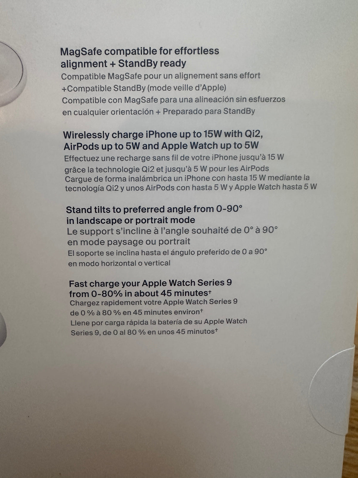 #104 NIB Belkin 3-in-1 Magnetic Charging Stand