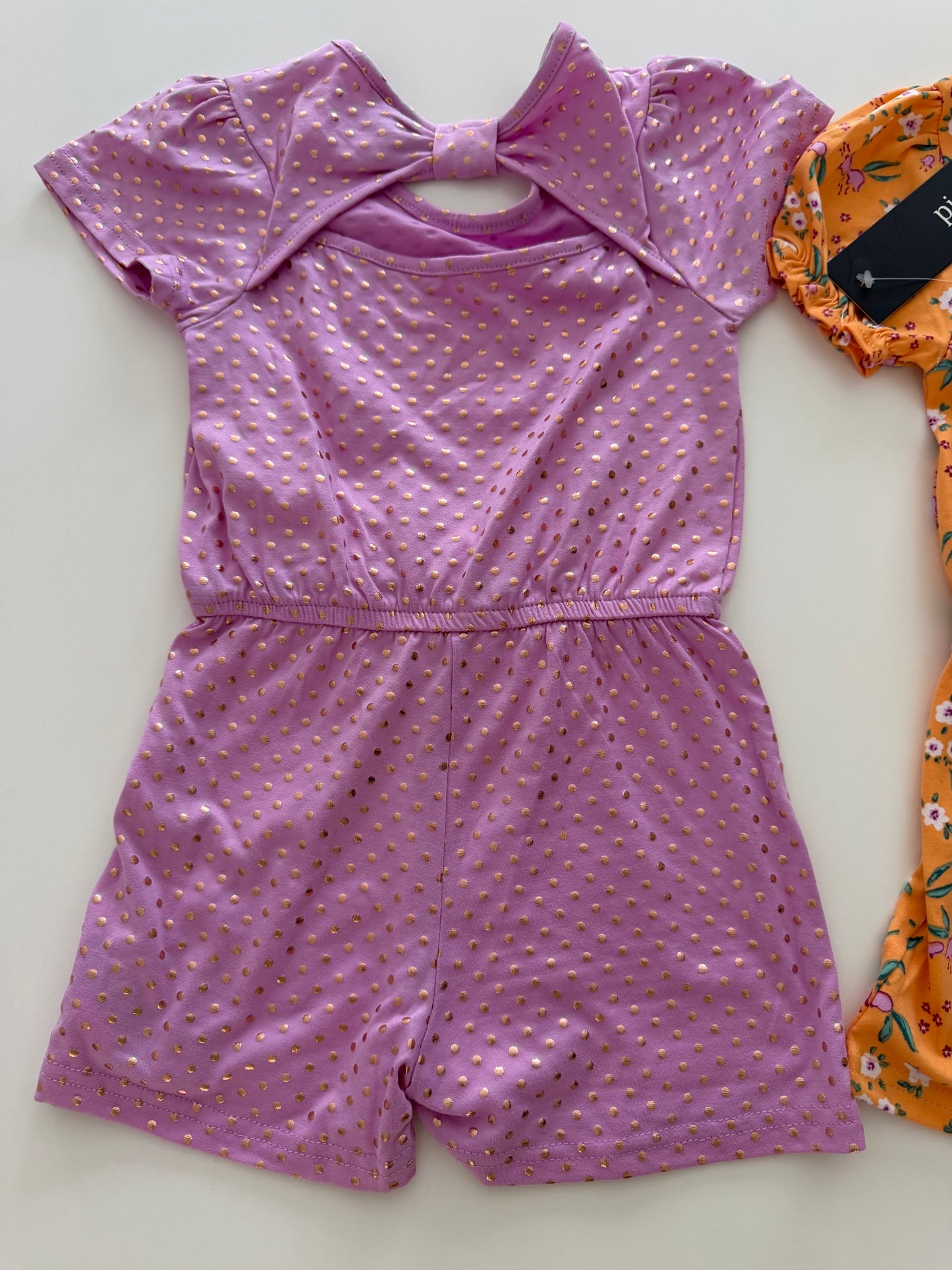 #117, Girls 4T, Picapino romper set, New