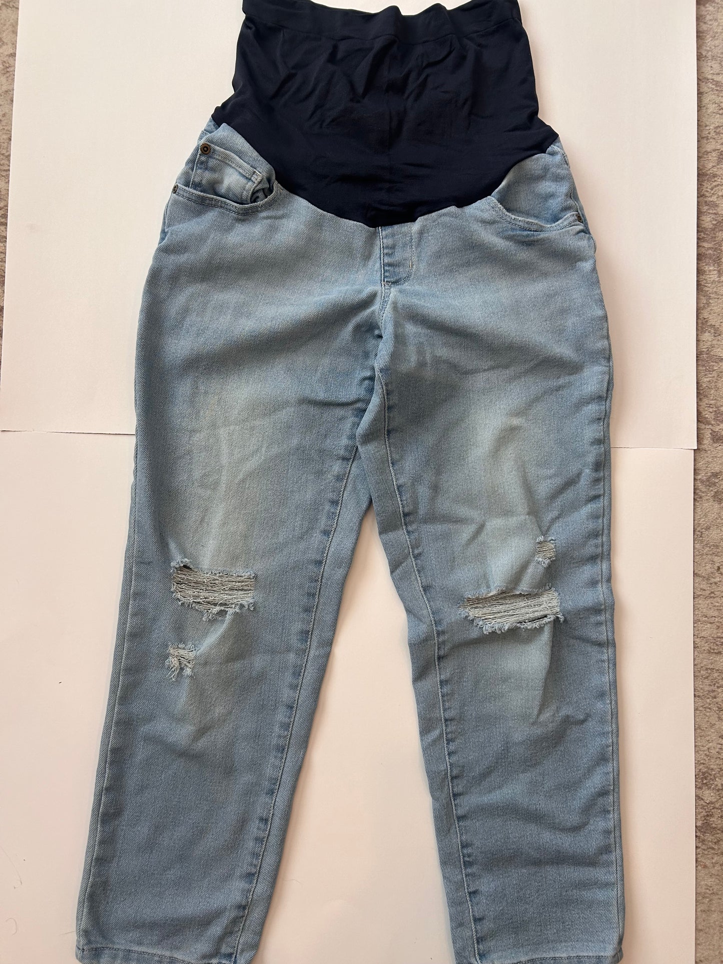 Seller #36 Light Blue Ripped Maternity Jeans Size 8