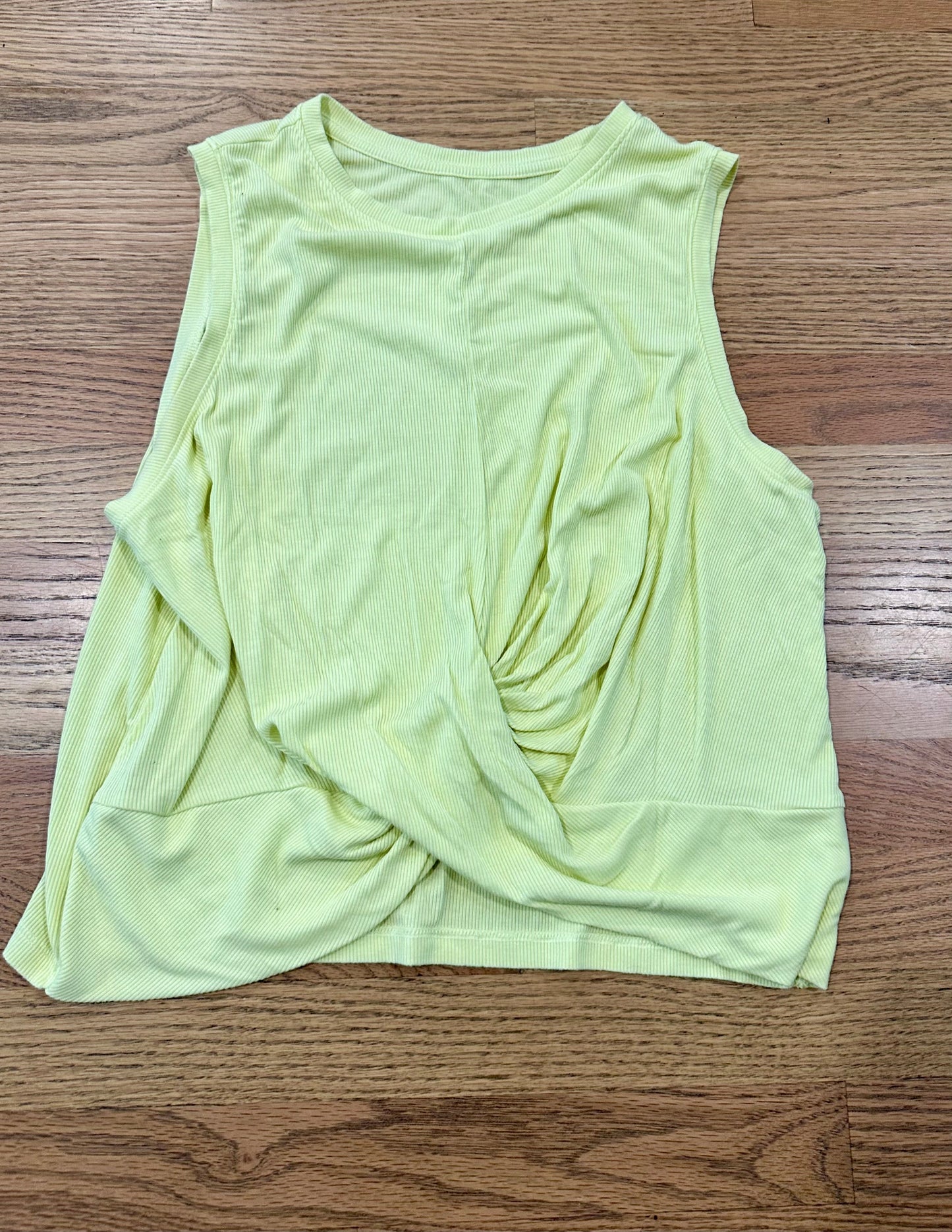 #198- Women’s, All in Motion, Neon Tie-Front Tank- Large
