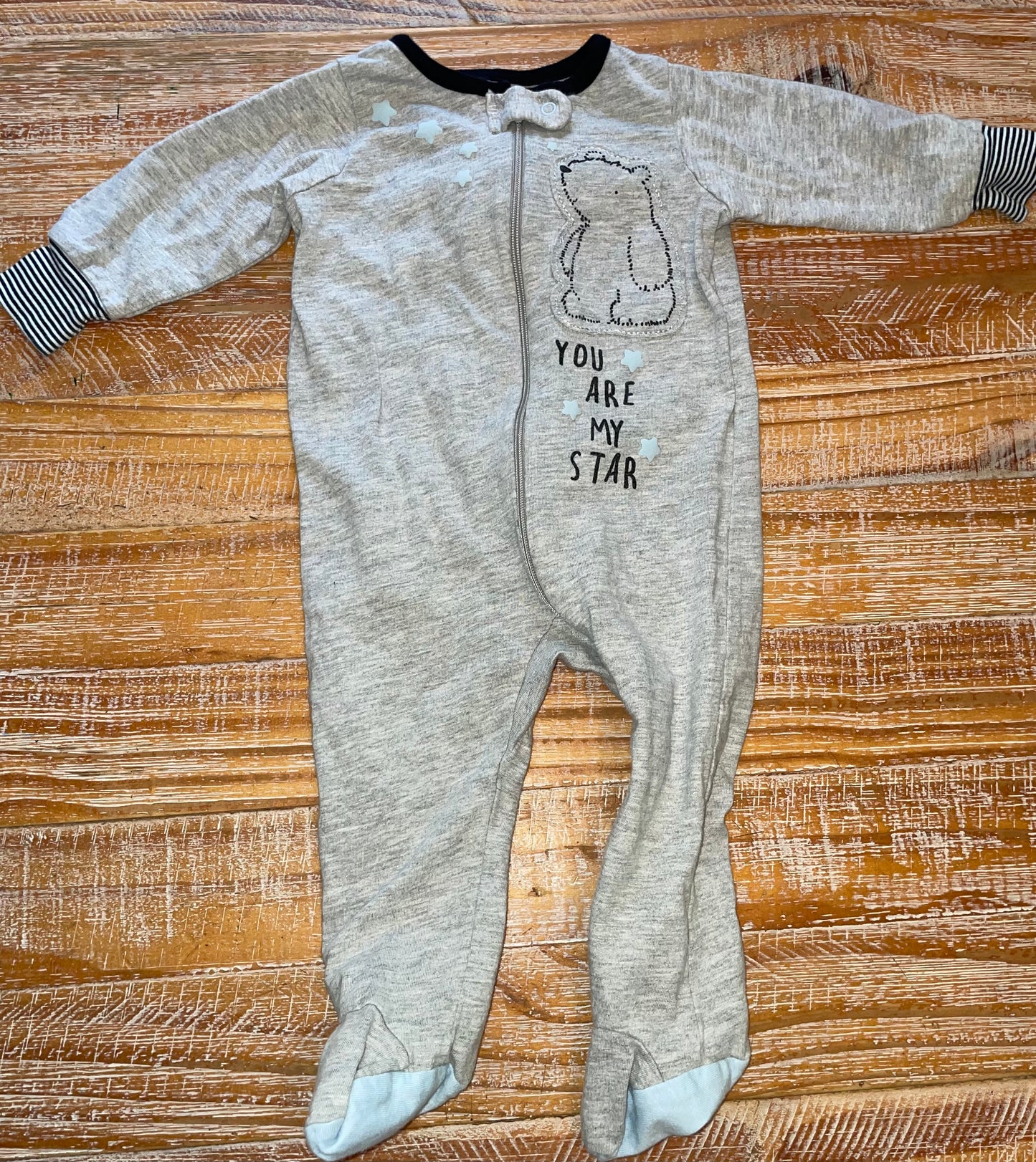 Seller #3 Gerber Gender Neutral 3-6 mos Zip up Sleepers (three)