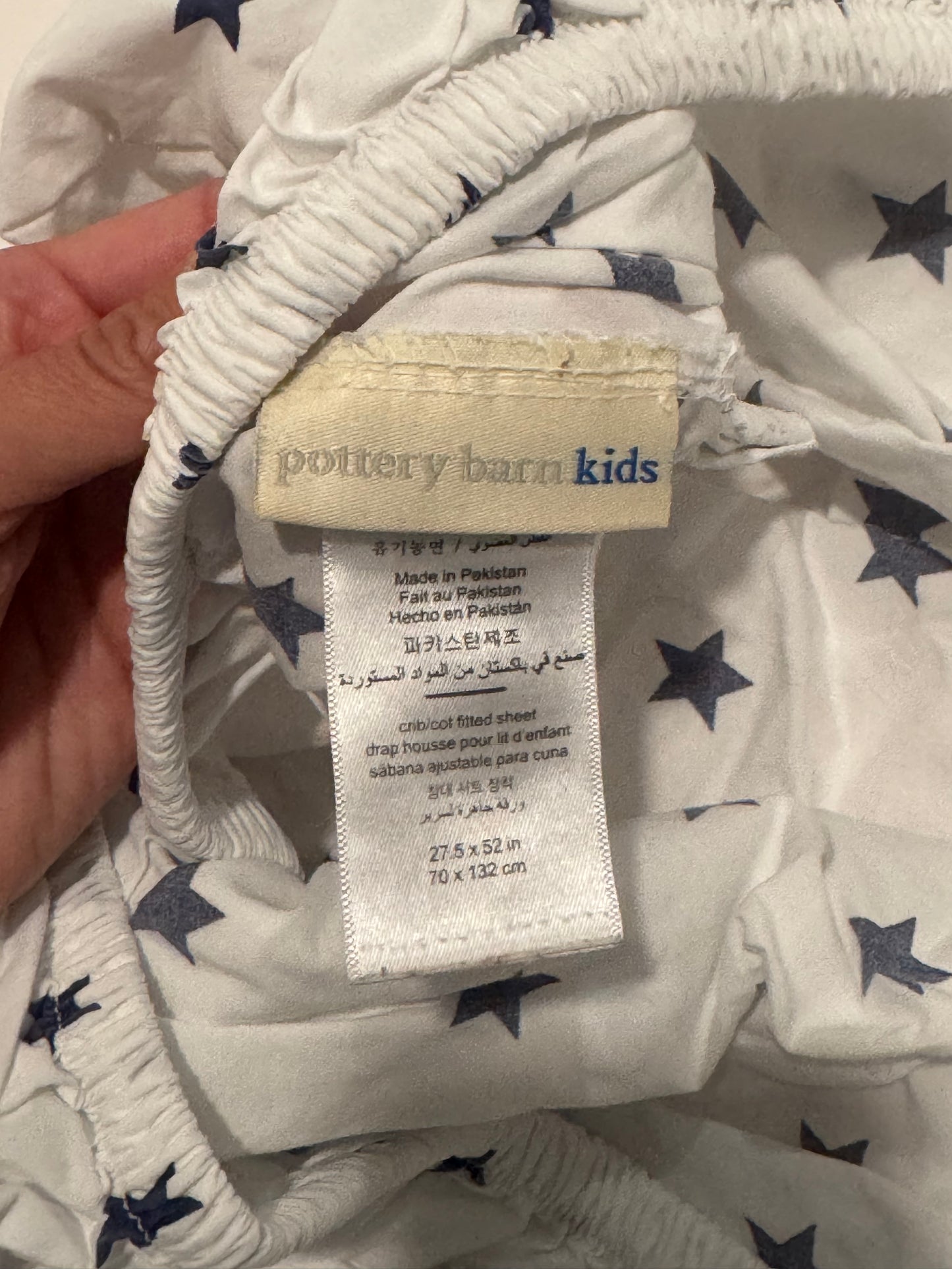 #187 Pottery Barn Kids and Cloud Island Crib Sheets (2)