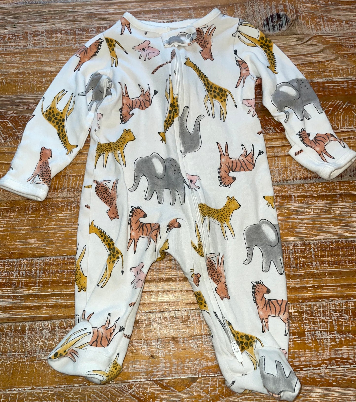 Seller #3 Carter's 3 mos Safari Animals Zip up Sleeper