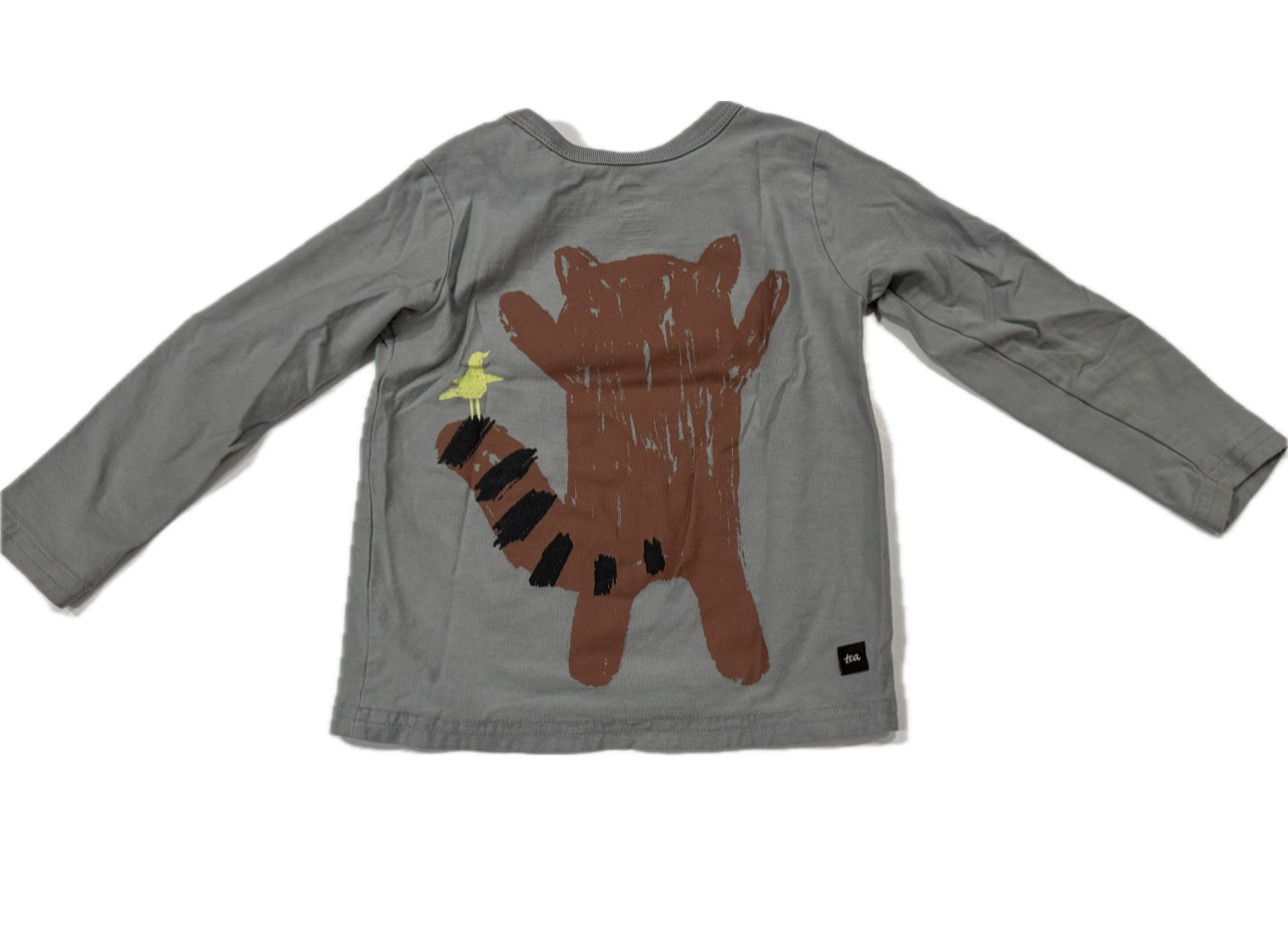 #38 Tea 18-24 months Gray Red Panda Long Sleeve Shirt