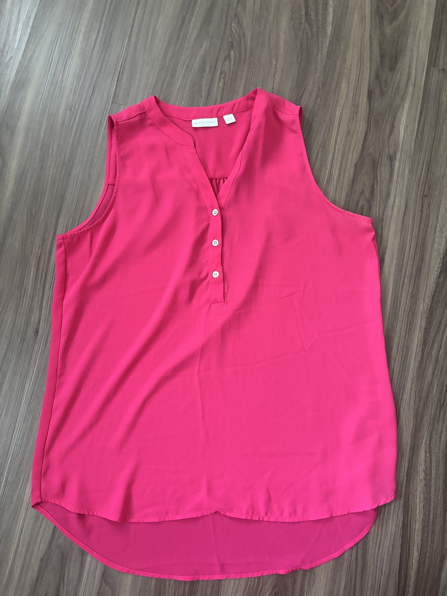 #138 - L - EUC New York & Co - Pink Dressy Tank Top - PU 45236