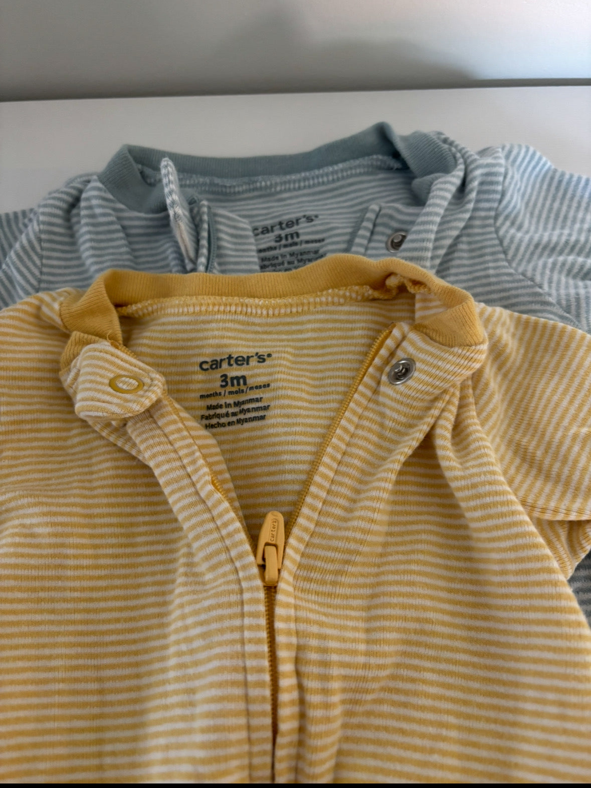 Seller #195 - Bundle of 2 Carter’s Sleep and Play Outfits with 2-WaynZipper - Size 3 Months