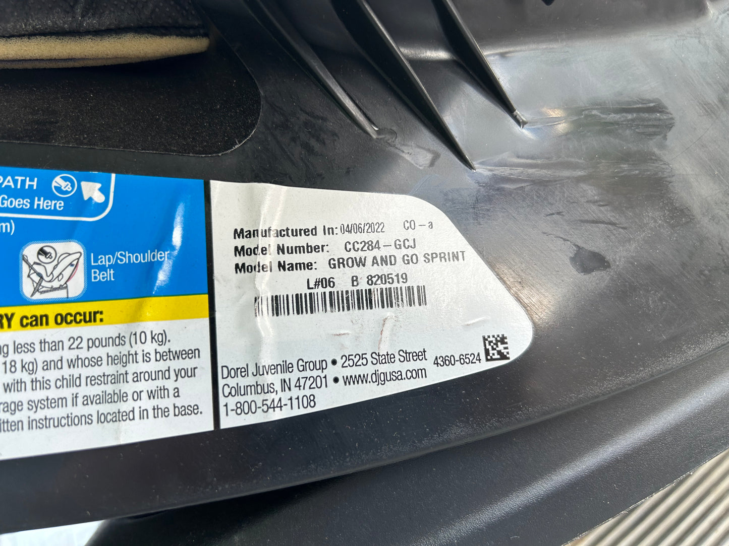 Seller #223 - Green Safety First car seat