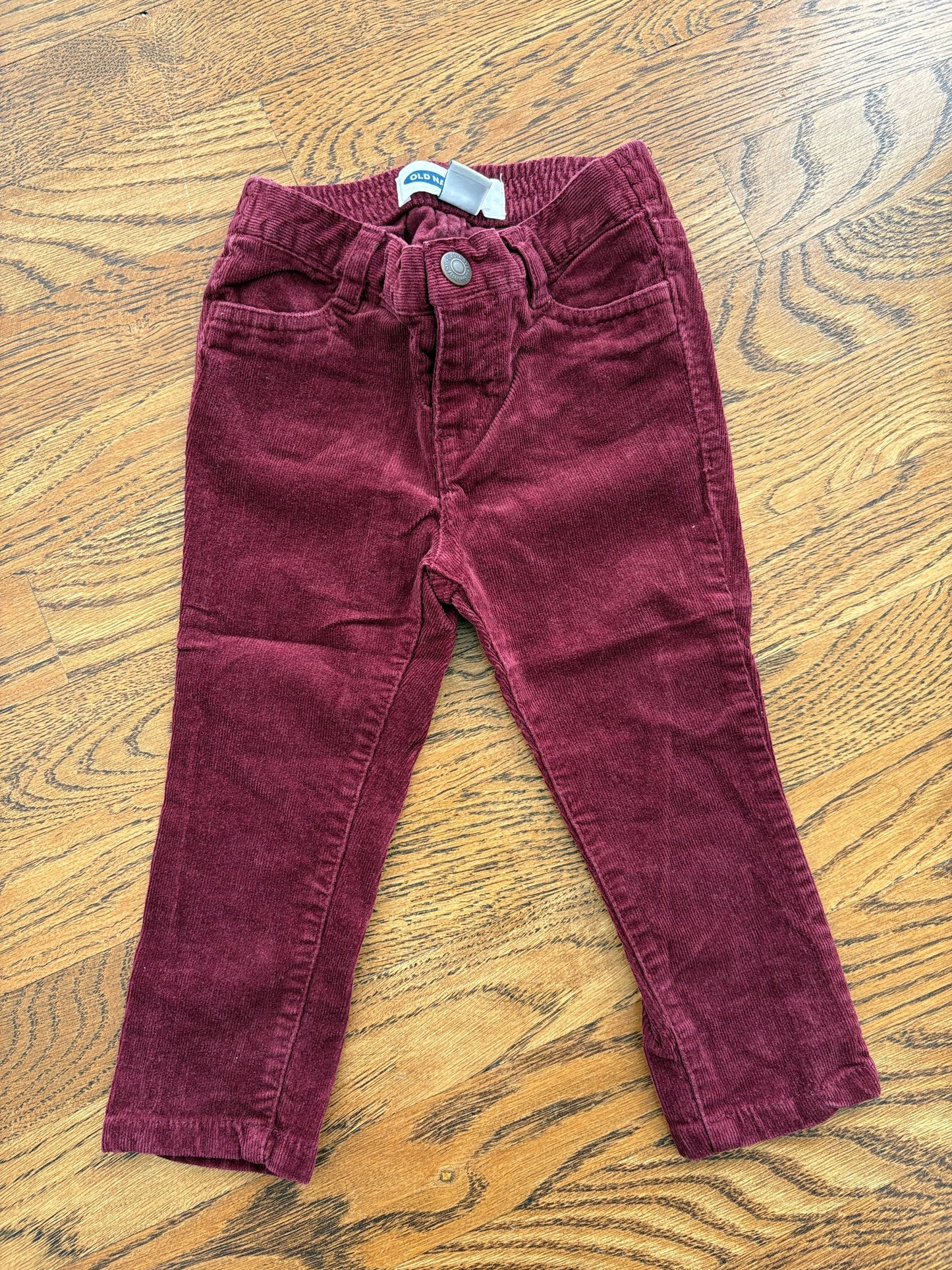 #103 • Girls • 18-24m • Old Navy • Skinny Burgundy Corduroy Pants