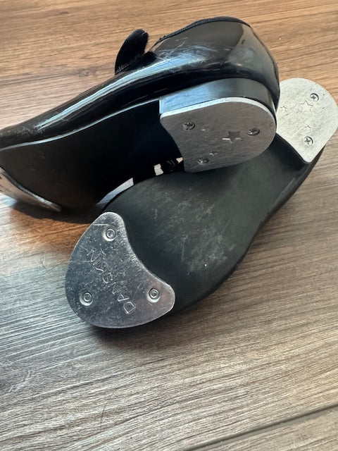 Seller #22 - Danskin velcro patent tap shoes - size 10 - GUC