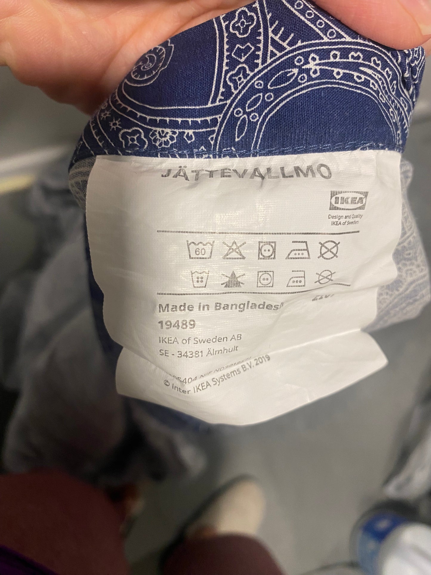 #186 IKEA King Duvet Cover + Pillowcases - washed but never used