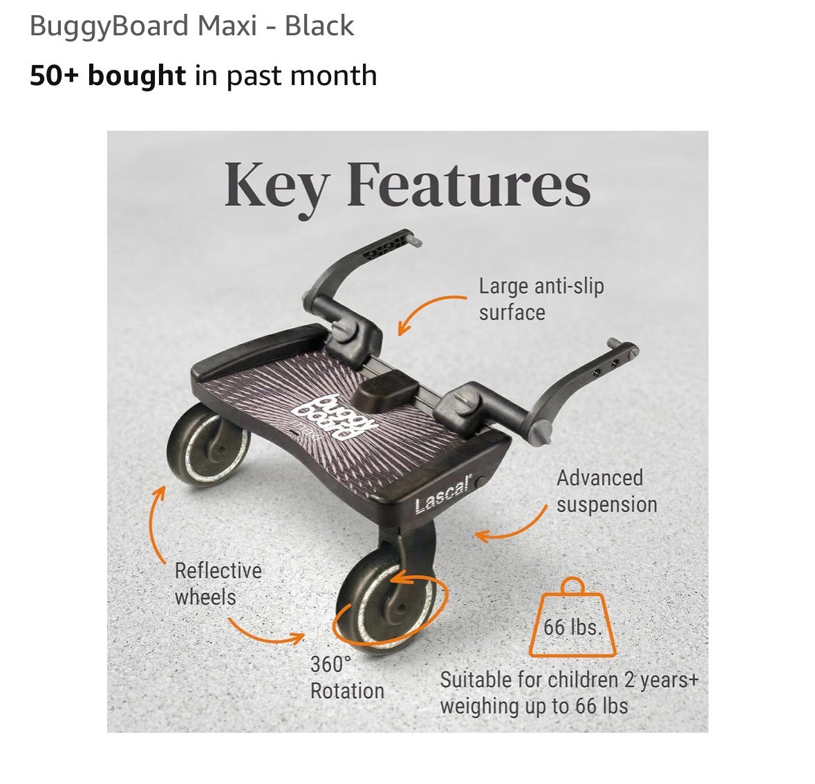 #149 Lascal Buggy Board Maxi