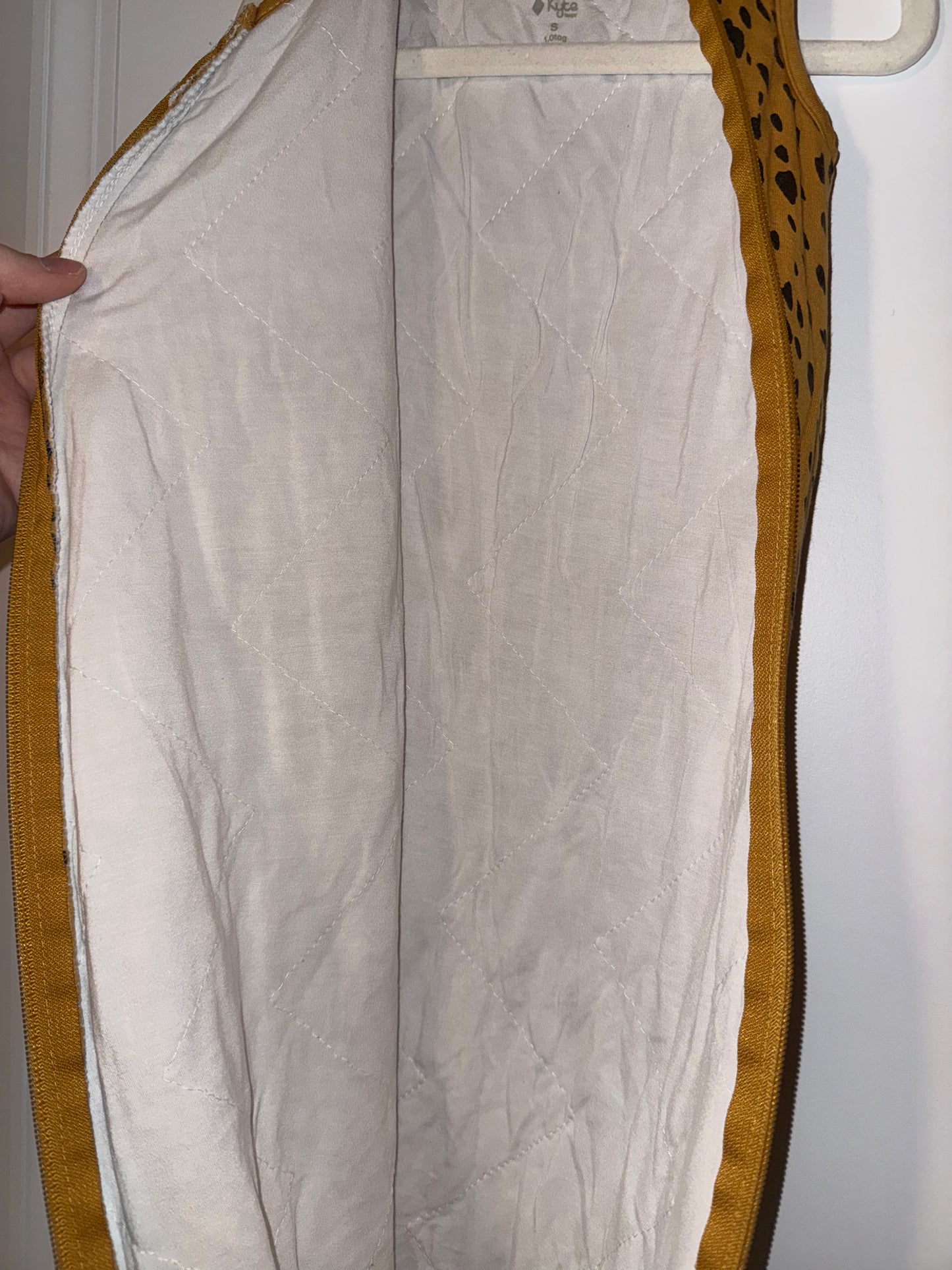 #106: Small 1.0 Tog Kyte Cheetah Bamboo Sleep Sack EUC
